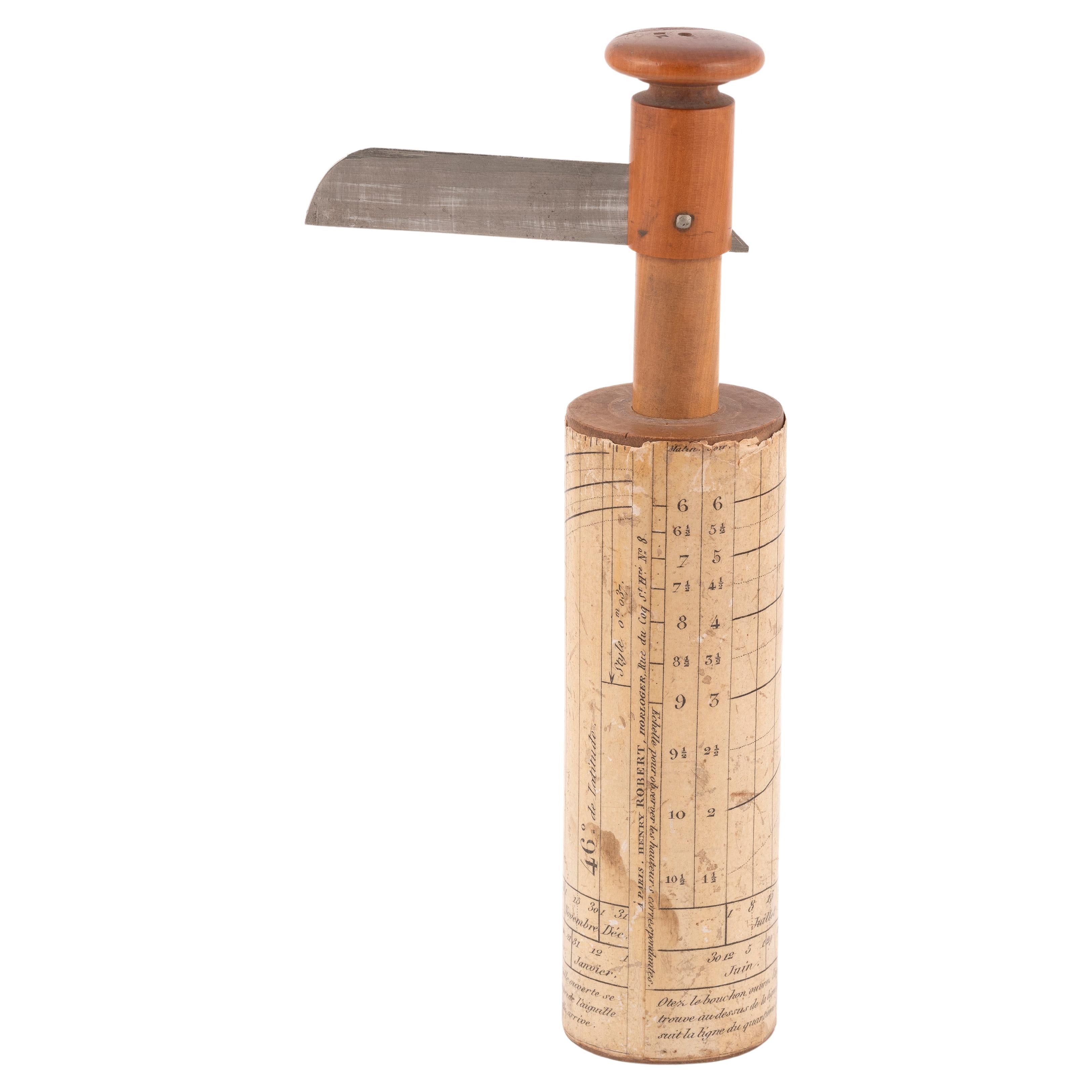 Antique Cylinder Sundial Late 19th Century 