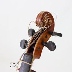 Antique Czechoslovakian Brescia Style Student Violin, Bow & Case 19thC