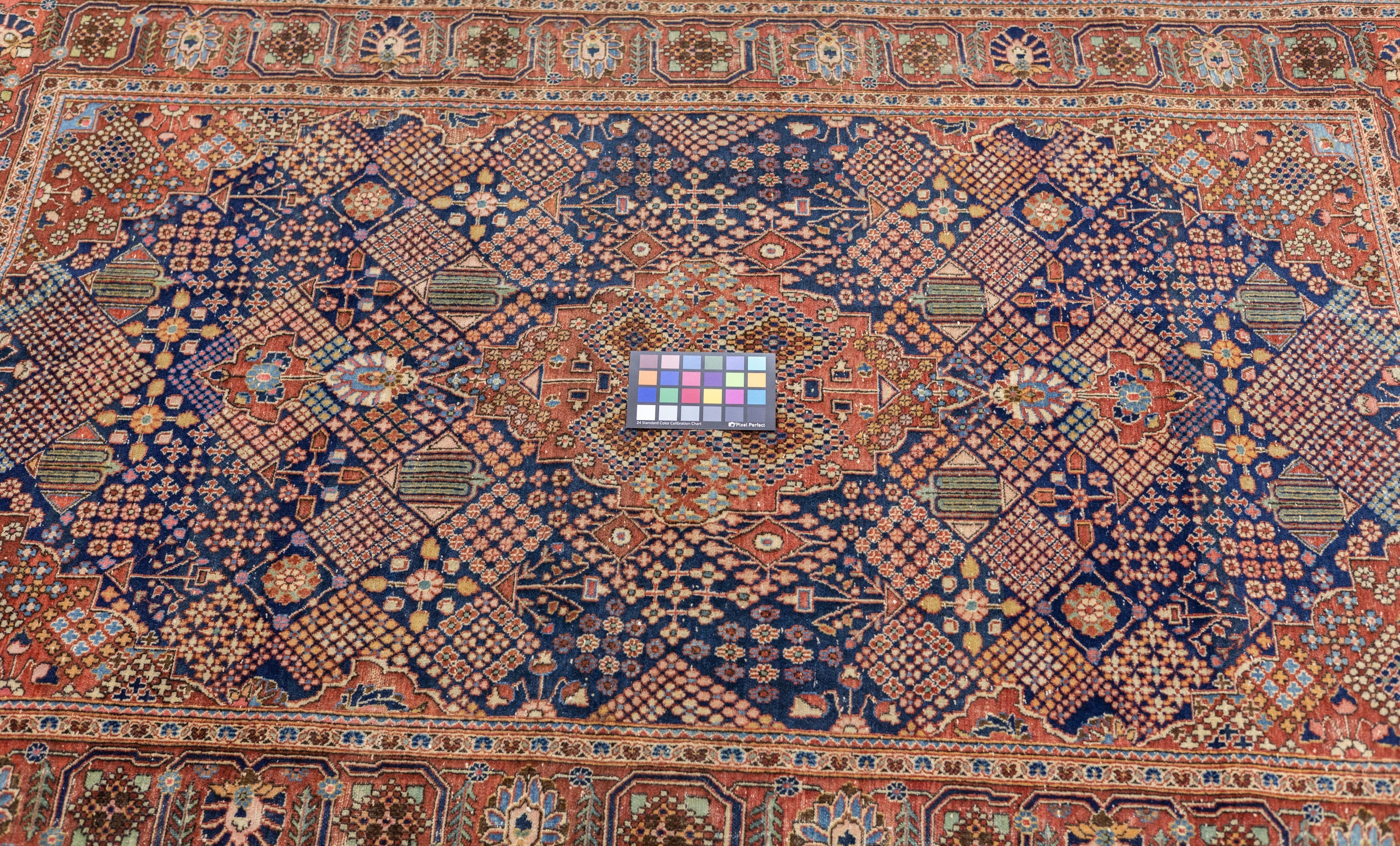 Tapis ancien Dabir Kashan 4'2'' x 6'5'' en vente 5
