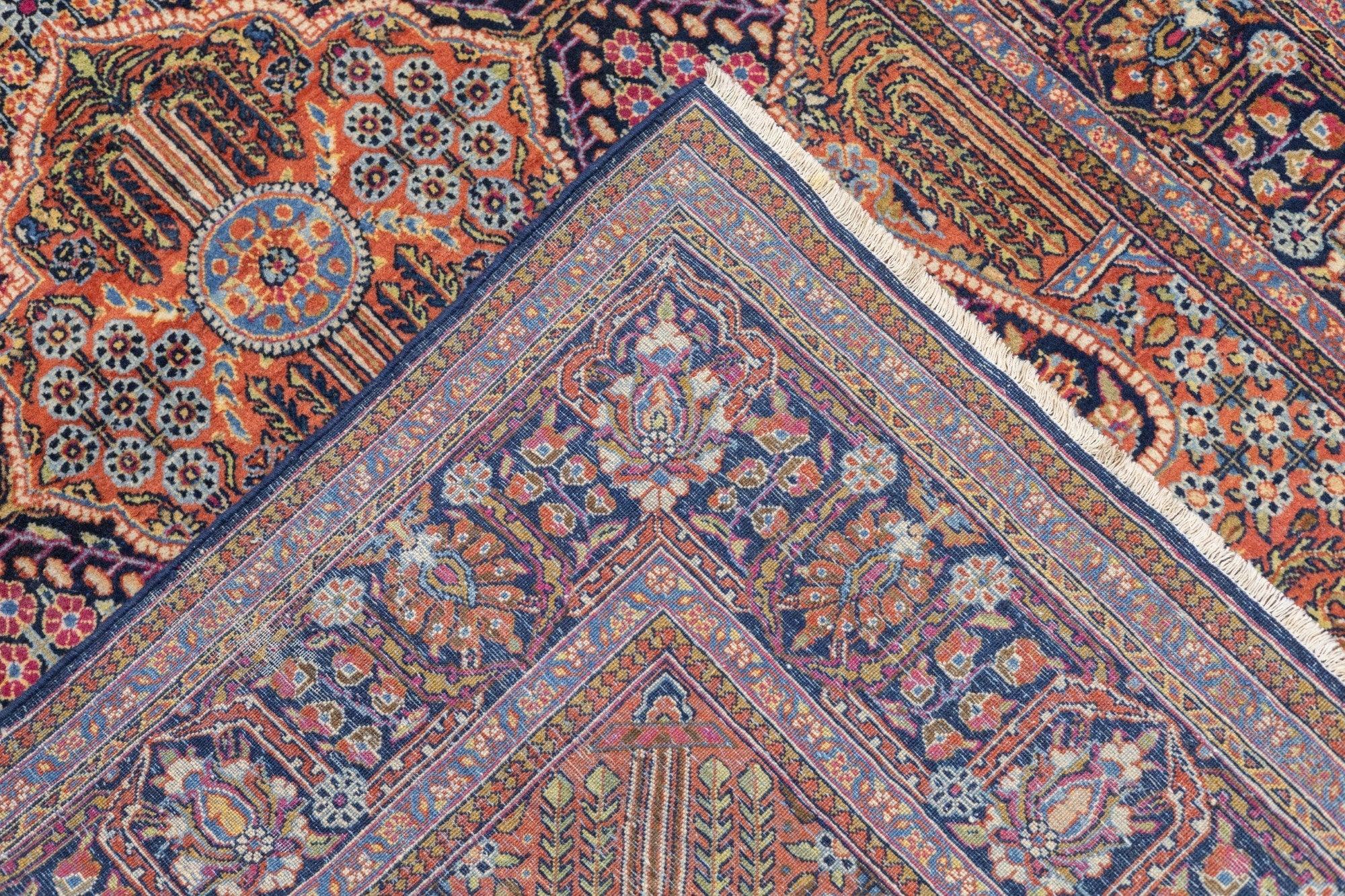 Antiker Dabir Kashan-Teppich 4'5'' x 6'10'' im Angebot 5