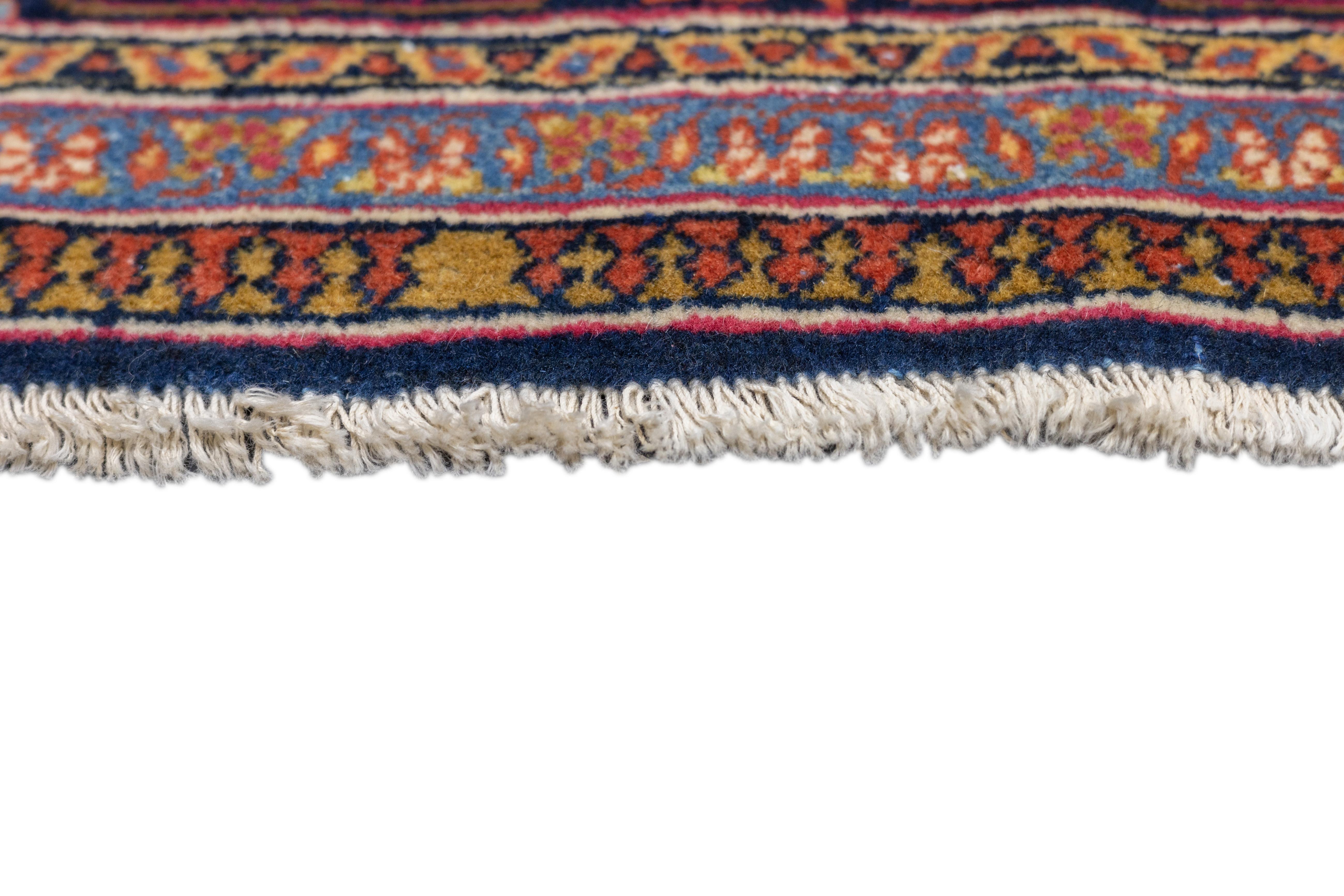 Antiker Dabir Kashan-Teppich 4'5'' x 6'10'' im Zustand „Gut“ im Angebot in New York, NY