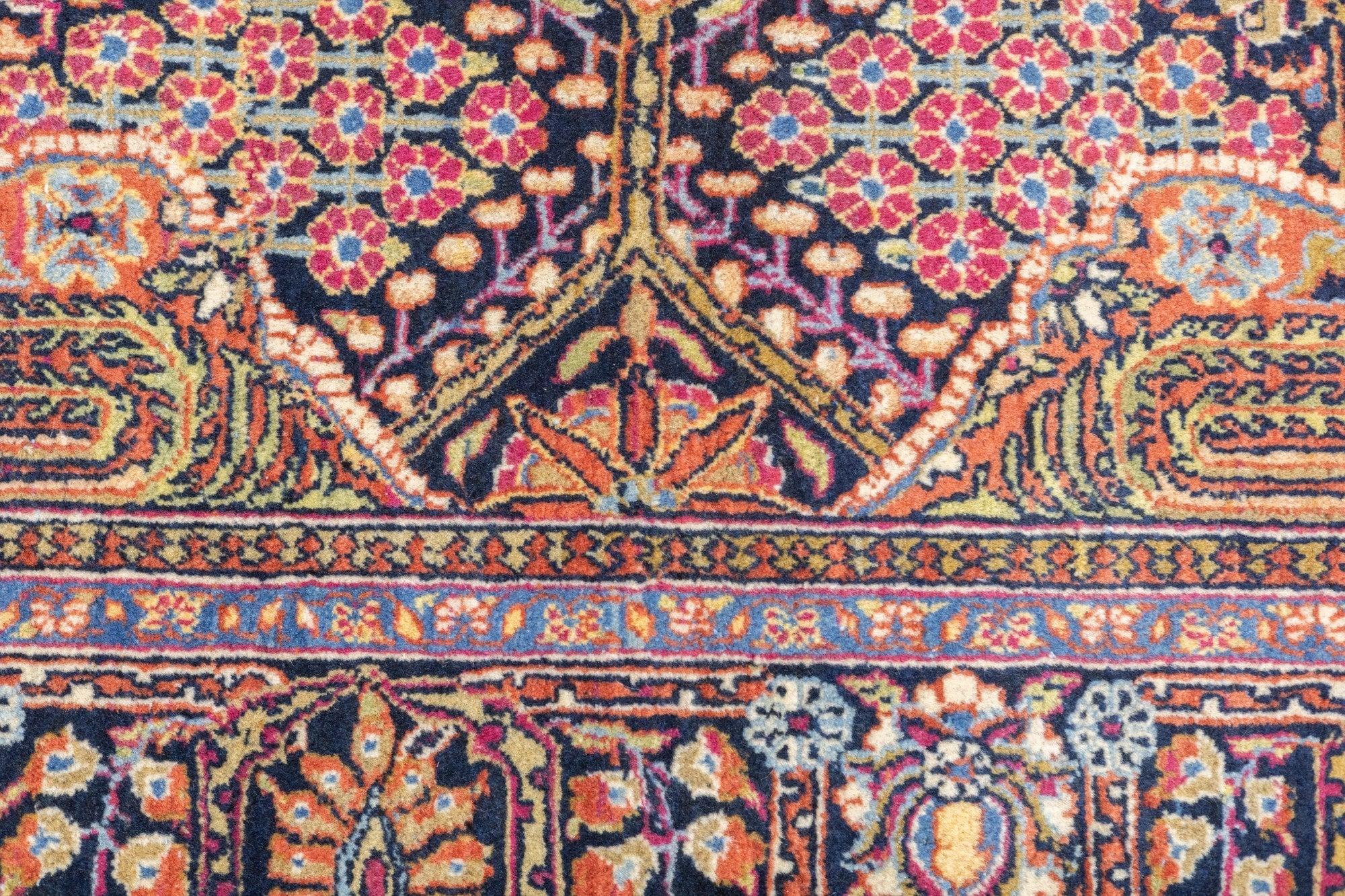 Antiker Dabir Kashan-Teppich 4'5'' x 6'10'' im Angebot 2