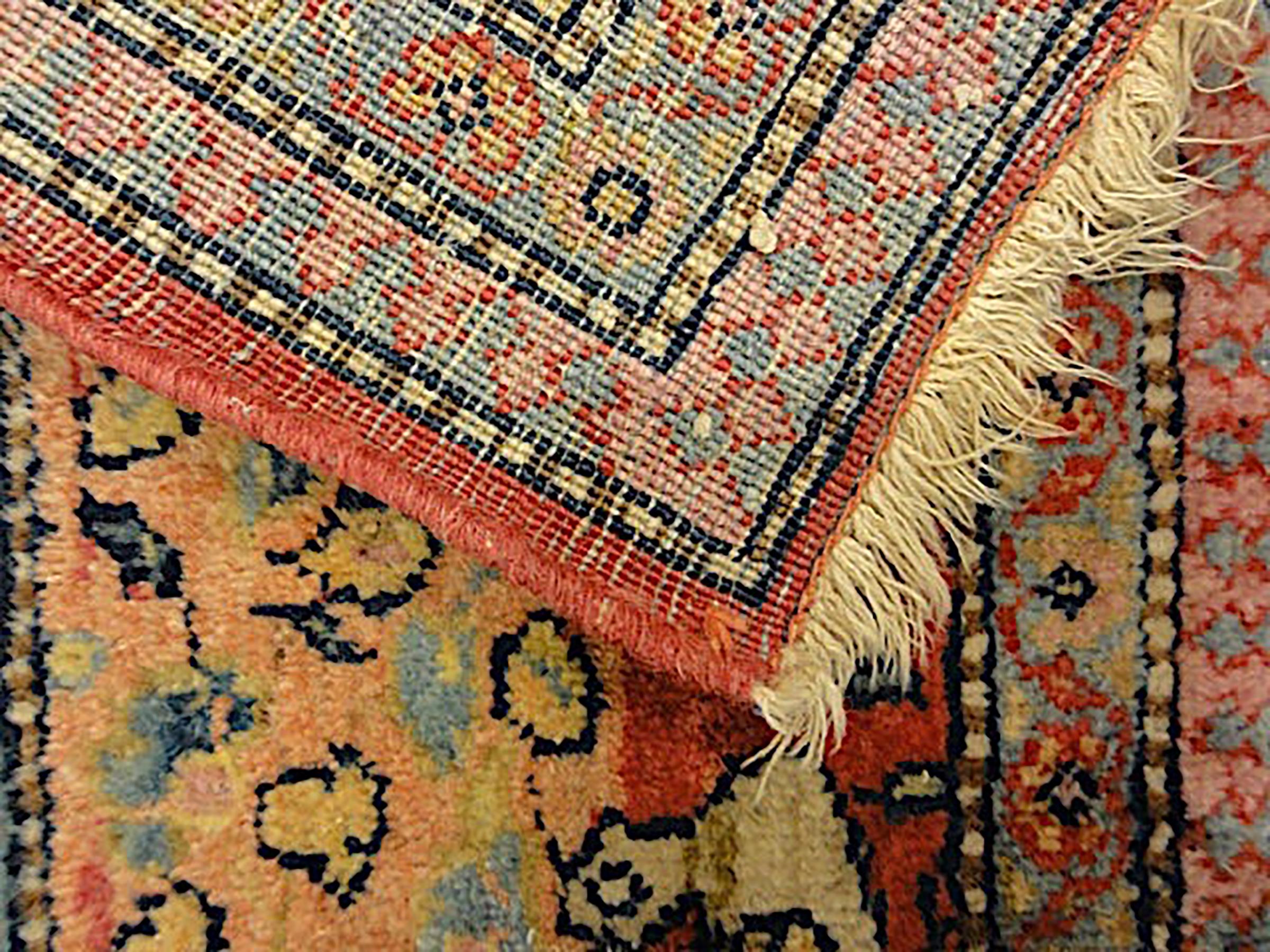 Antiker Dabir Sanaye Kashan Lebensbaum-Teppich  CIRCA 1880 (Kaschan) im Angebot