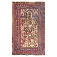 Ancien tapis Daghestan Shirvan de 3'1'' x 4'3''