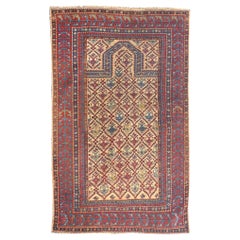 Ancien tapis Daghestan Shirvan de 3'1'' x 4'3''