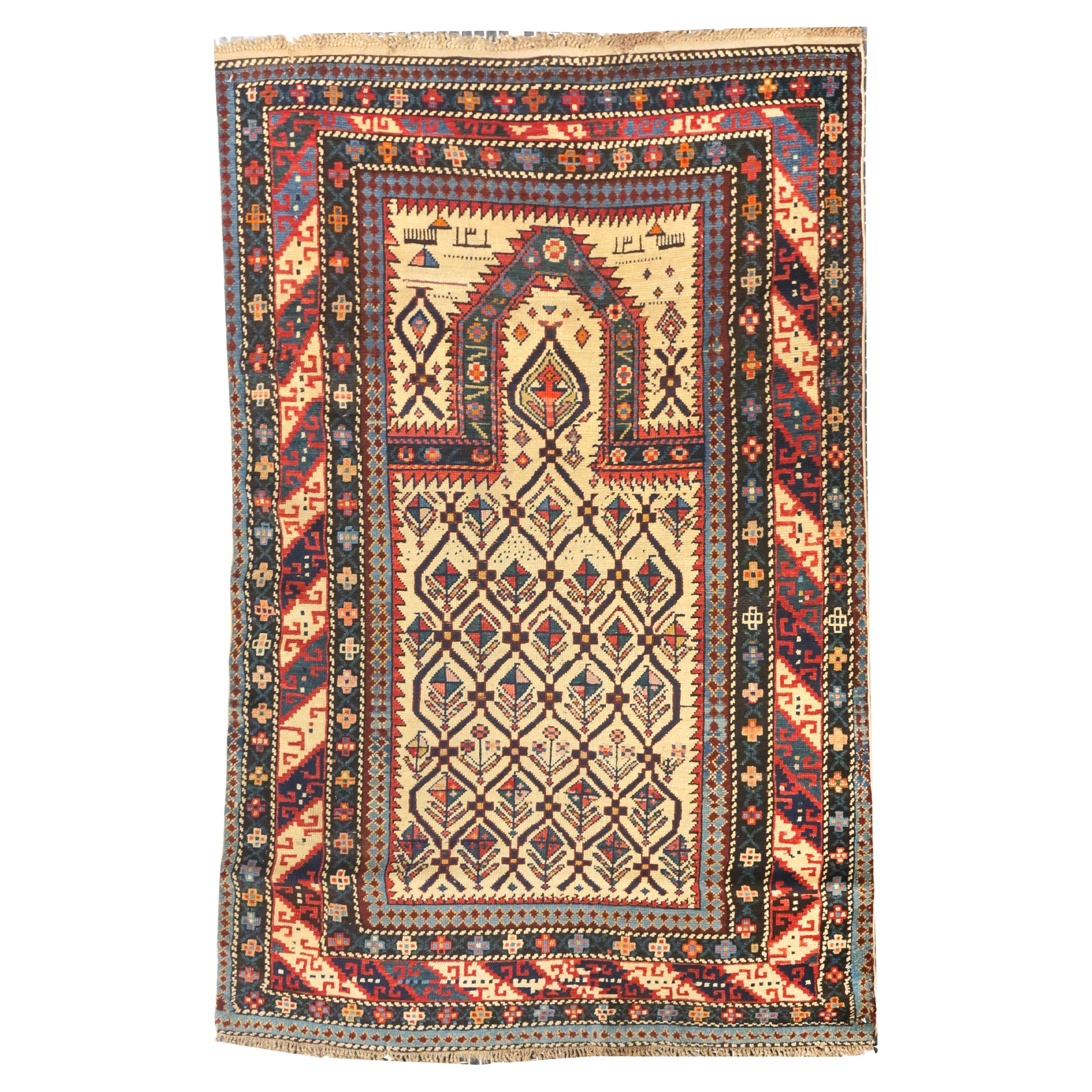 Antique Daghestan Shirvan Rug For Sale