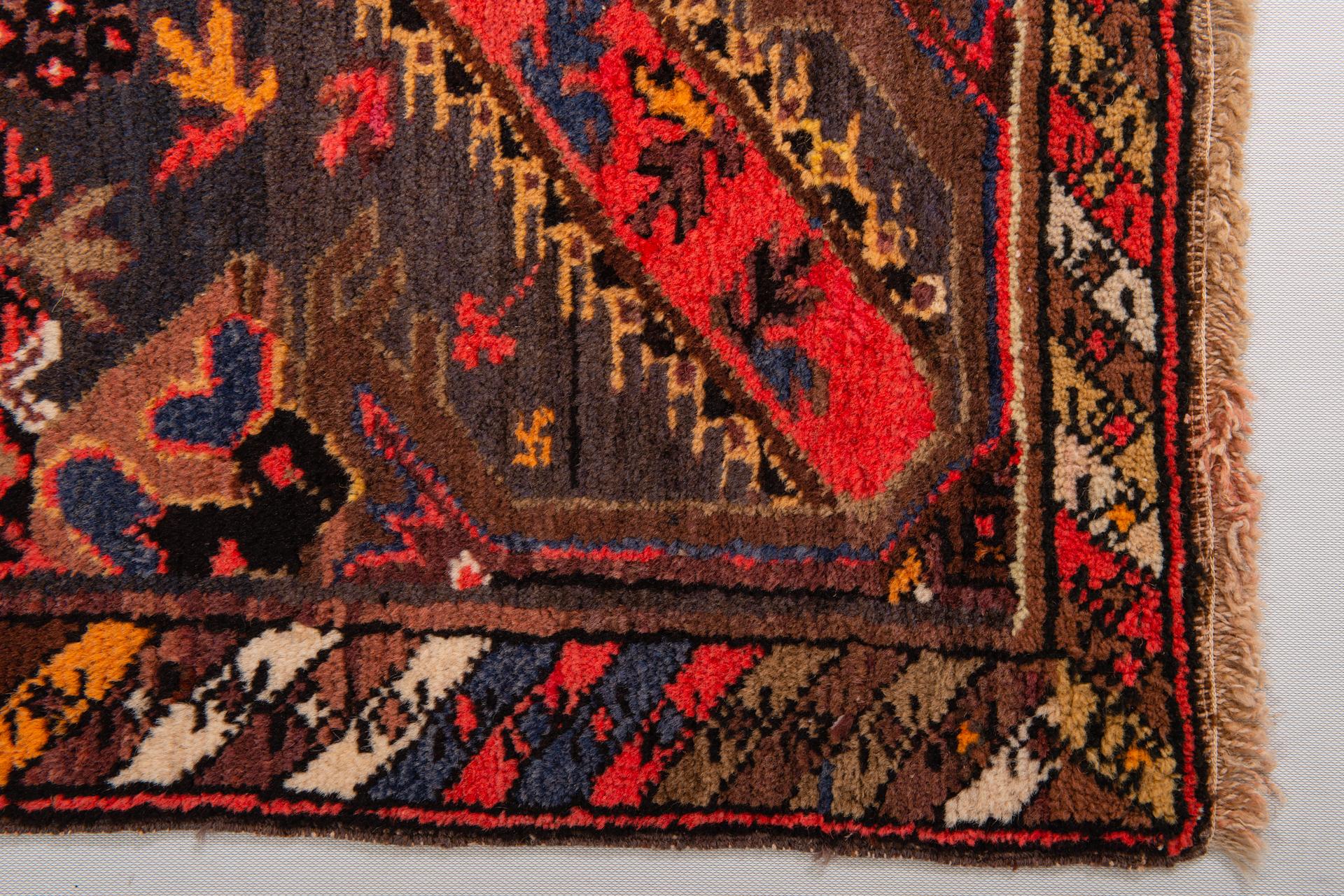 19th Century Antique Daghestan Square Little Caucasian Carpet