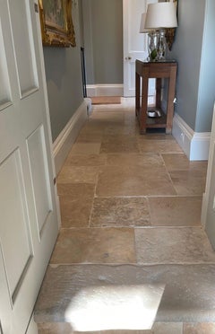 Antique Dalles De Bourgogne Limestone Flooring, 18th Century