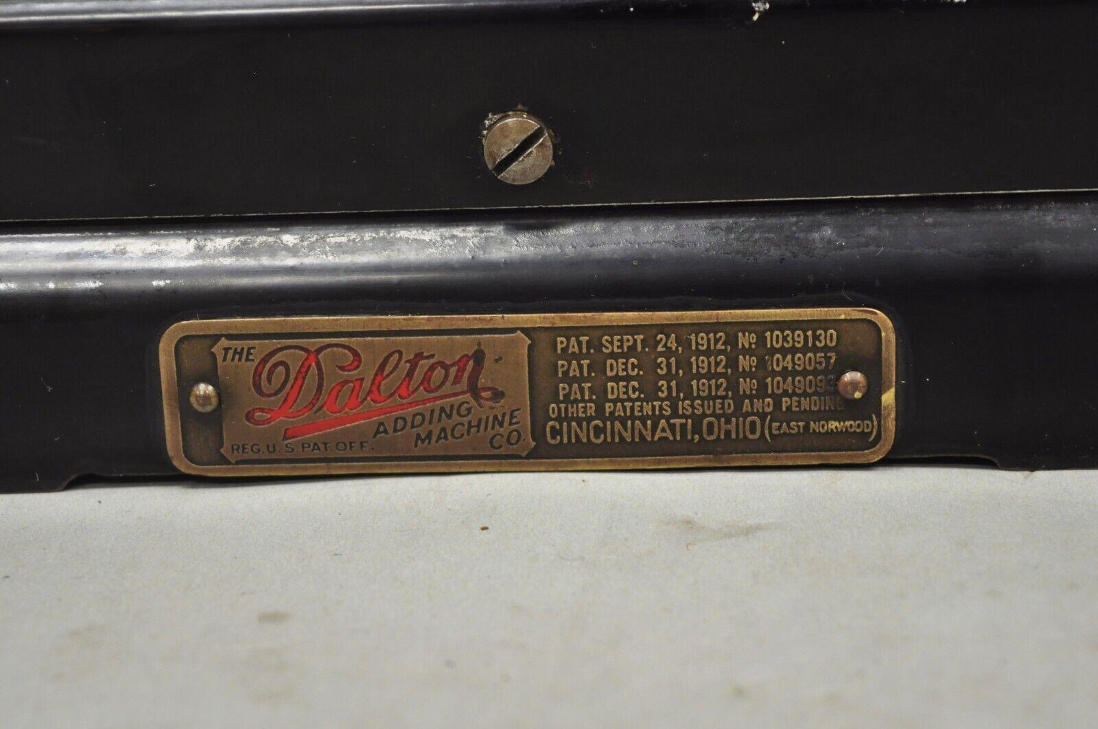 Métal Ancien calculateur de machine Dalton Adding Machine Modèle 70607, Pat. 1912