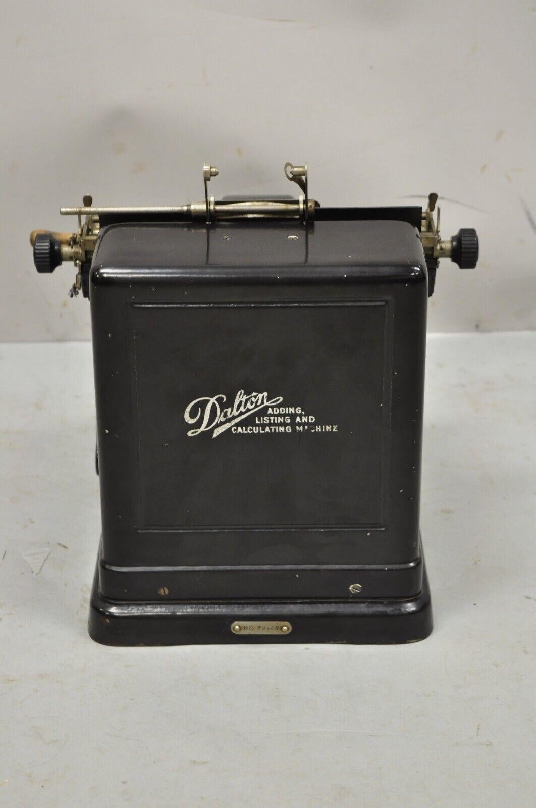 Ancien calculateur de machine Dalton Adding Machine Modèle 70607, Pat. 1912 2