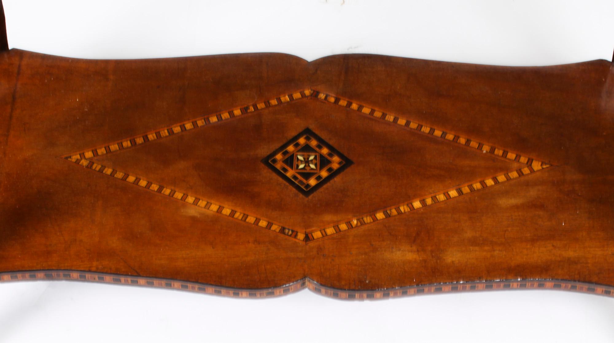 Antique Damascus Syrian Inlaid Card, Chess, Backgammon, Games table Early 20th C 13
