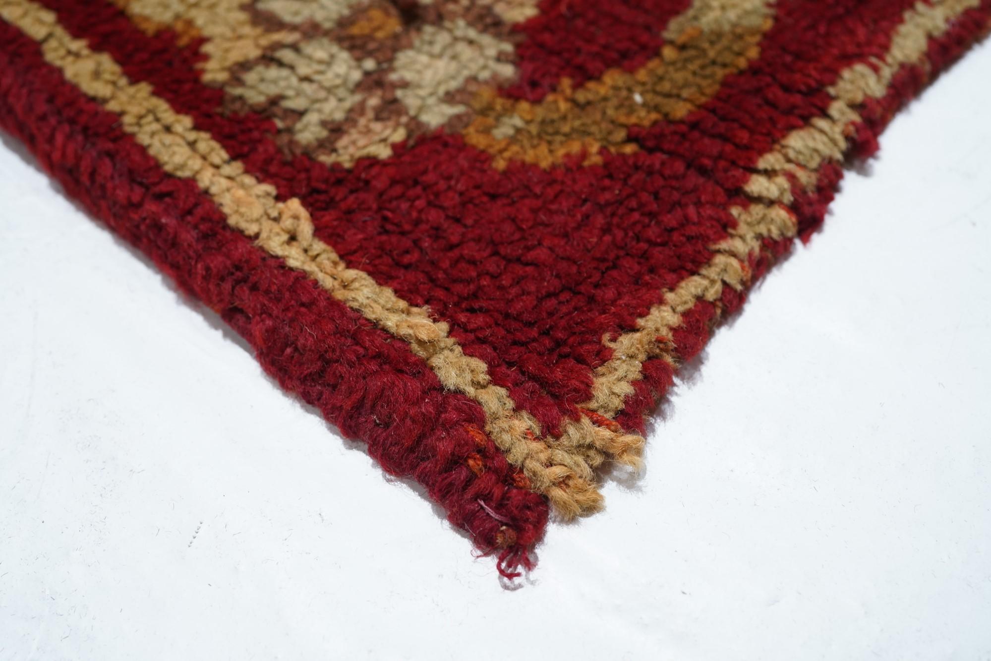 Northern Irish Antique Donegal Rug For Sale