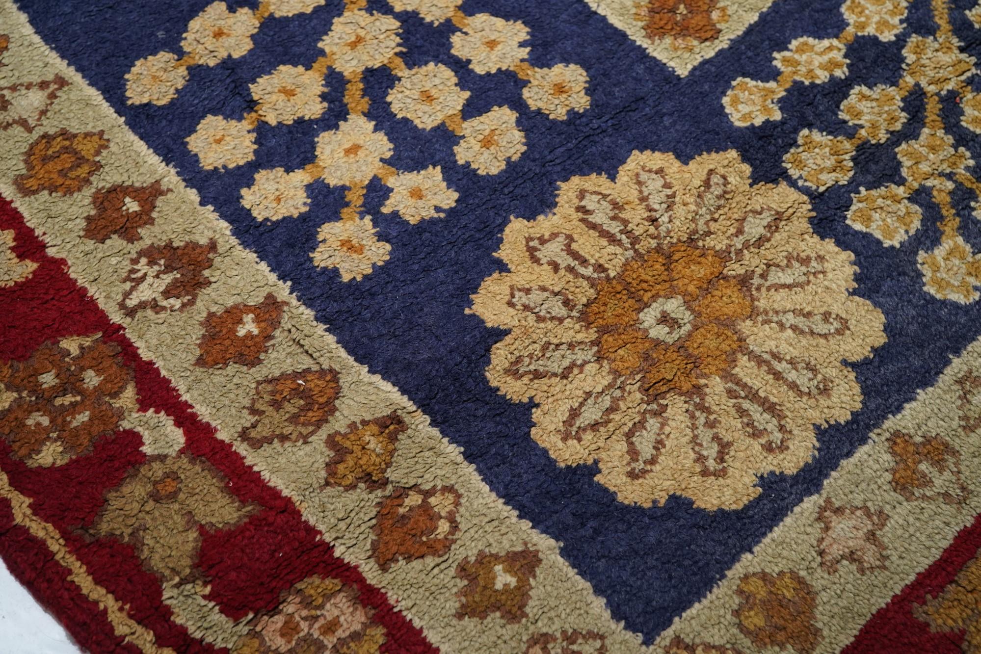 Wool Antique Donegal Rug For Sale