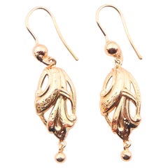 Antike Ohrhänger, massive 18K Gold / 2,3 gr, antik