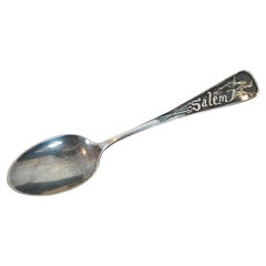 Used Daniel Low & Co for Durgin Sterling Salem Witch Souvenir Spoon