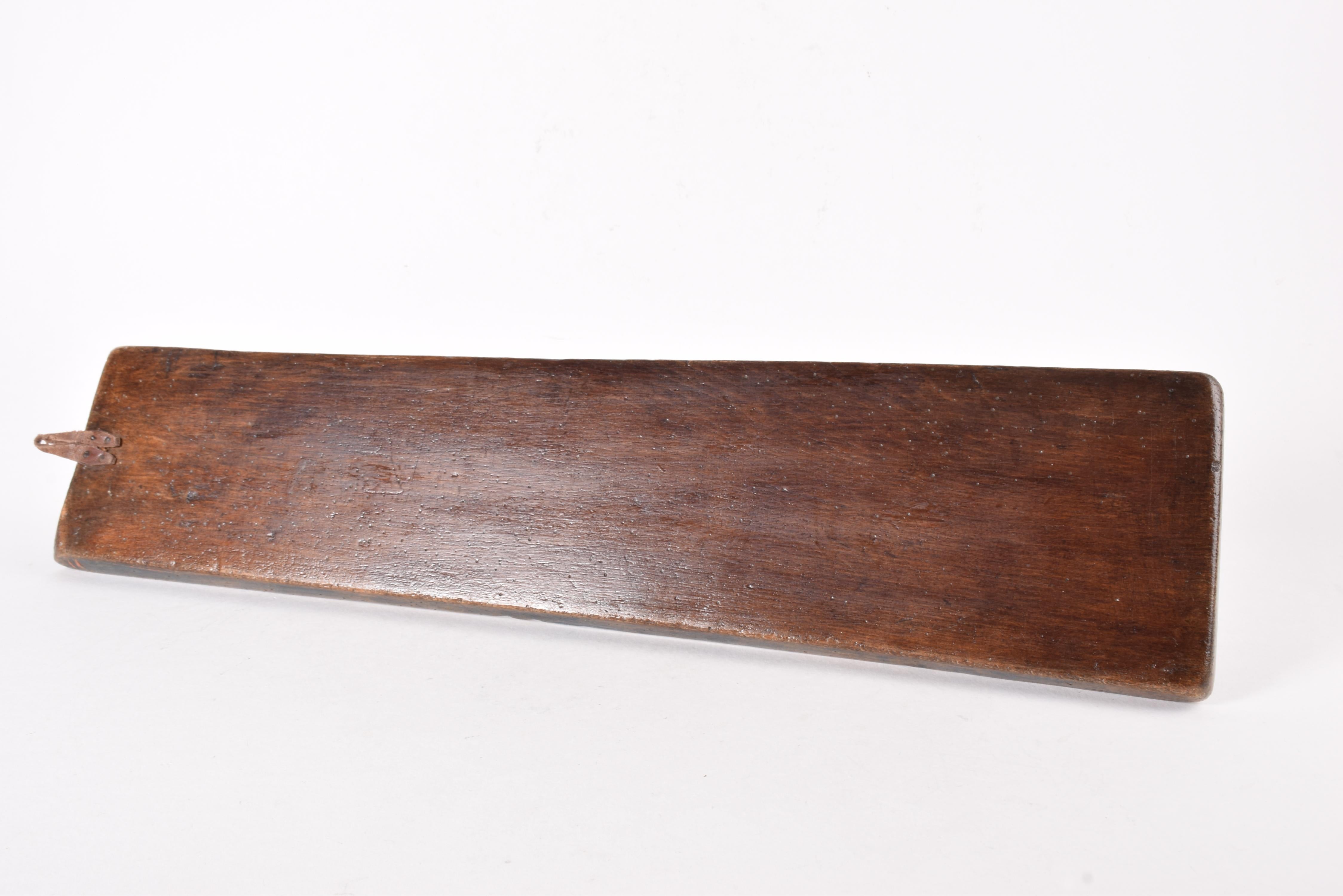 Antique Danish 1841 Mangle Board Wedding Love Gift Colorful Hand-Carved Wood For Sale 6