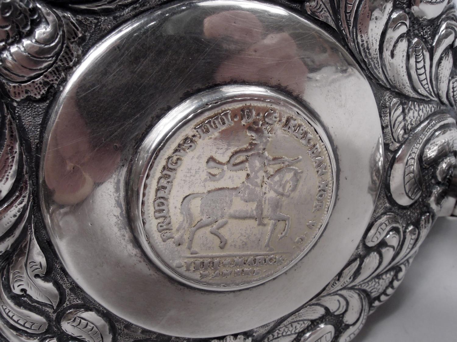 XVIII secolo Antico boccale danese barocco classico in argento in vendita