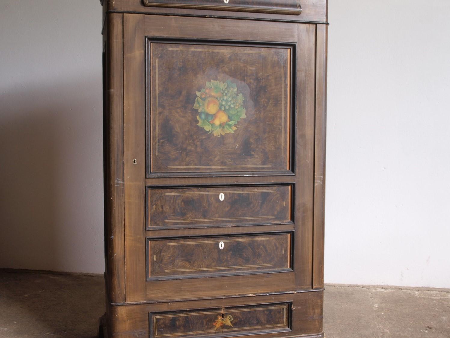 Late 19th Century Antique Danish Cabinet Late 1800s For Sale