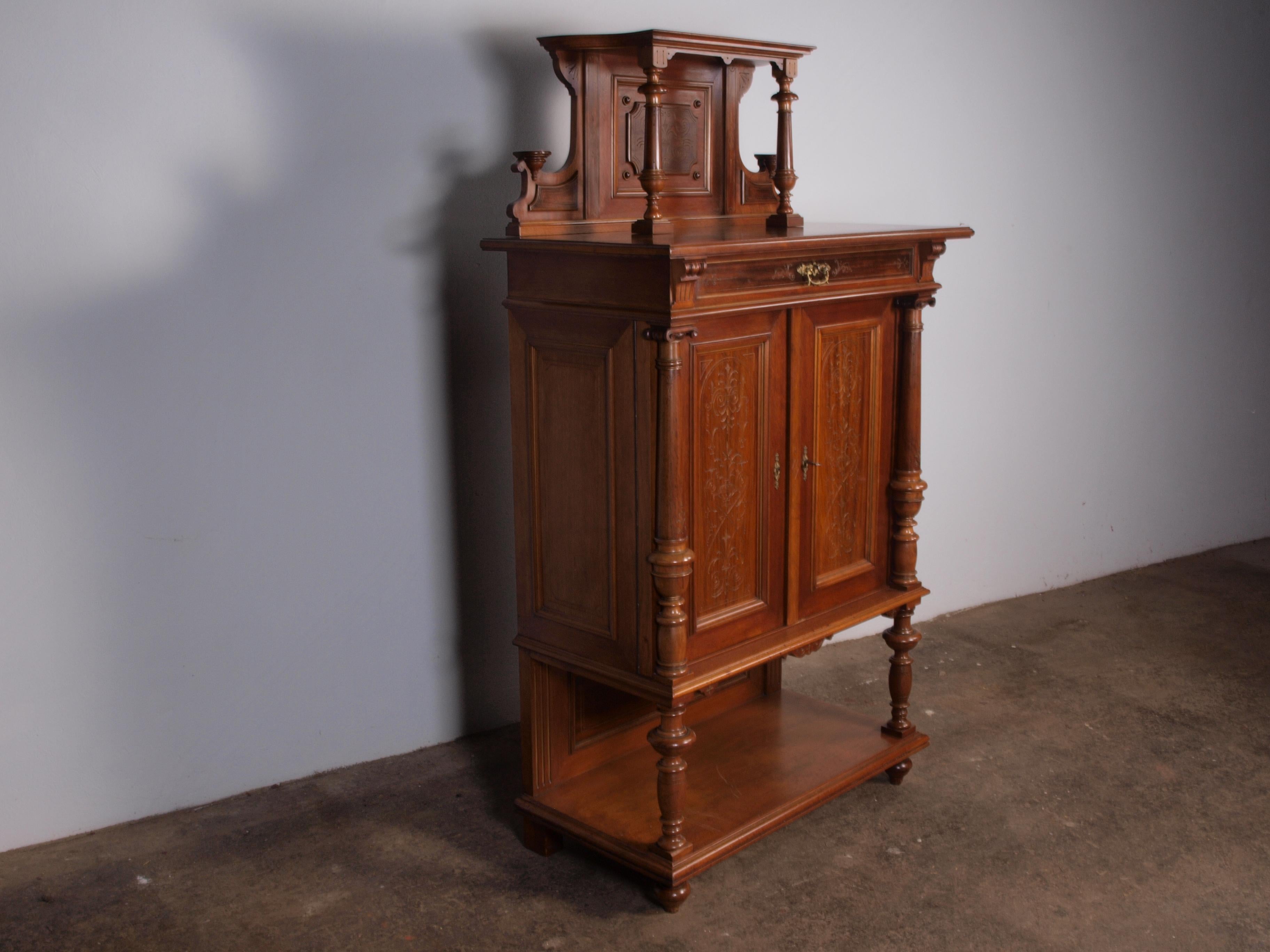 Antique Danish Cabinet, Mahogany For Sale 6