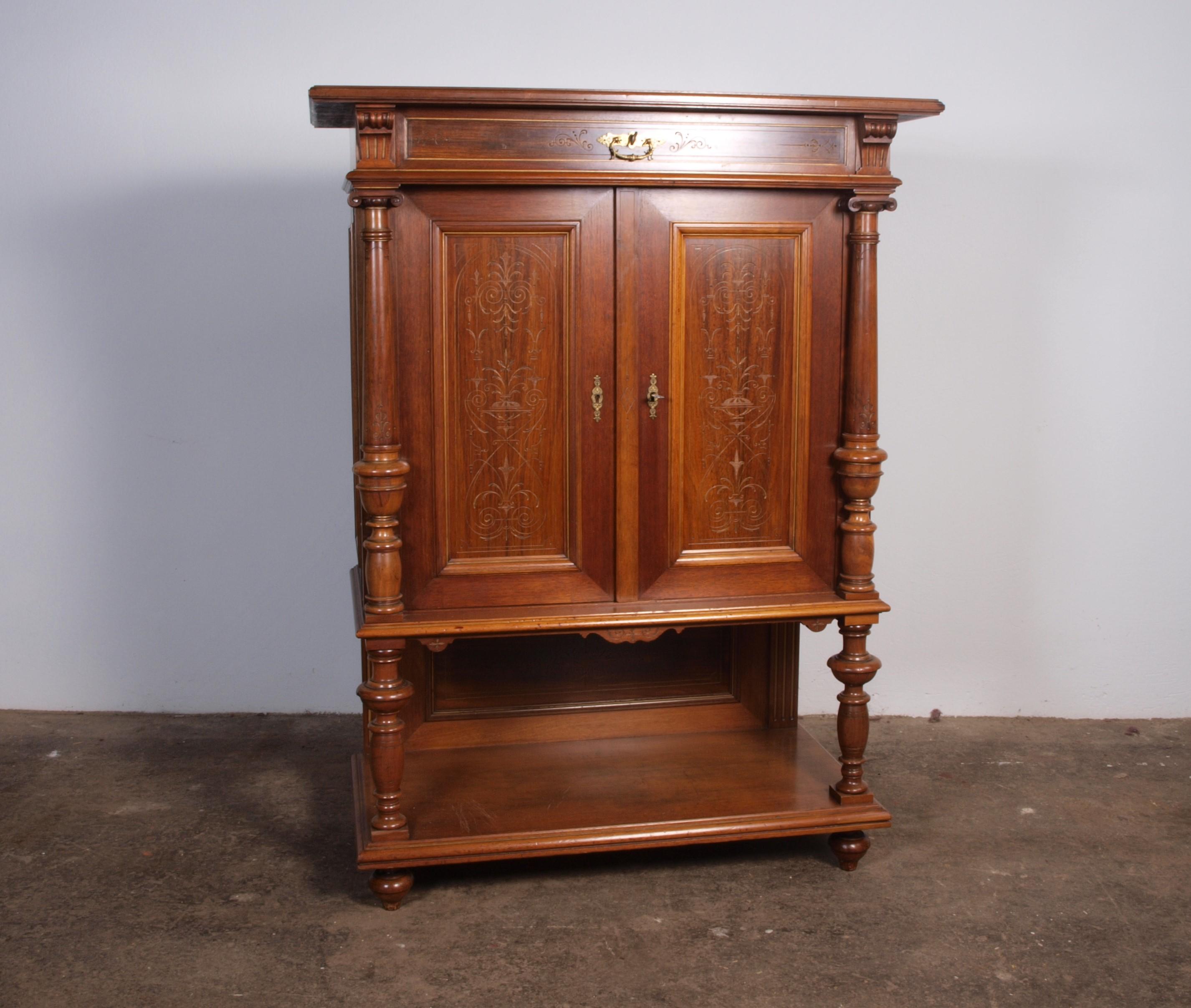 Antique Danish Cabinet, Mahogany For Sale 1