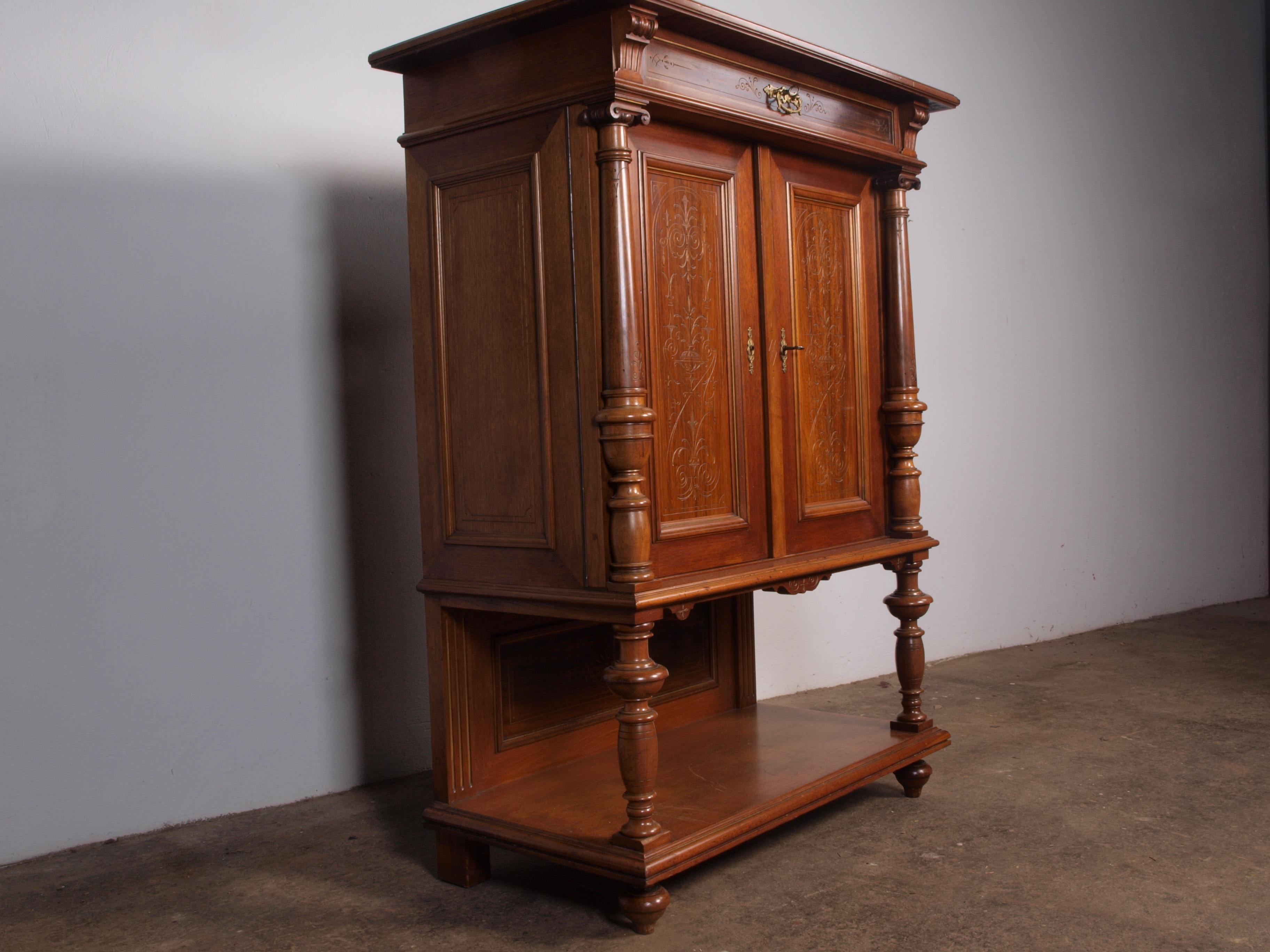 Antique Danish Cabinet, Mahogany For Sale 3