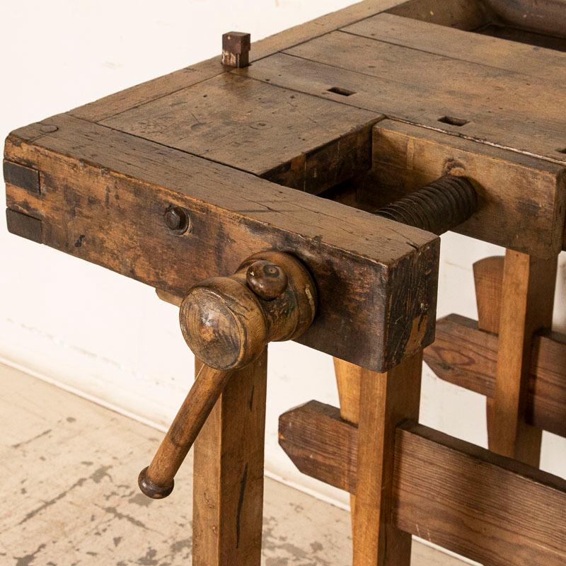 20th Century Antique Danish Carpenter's Work Bench