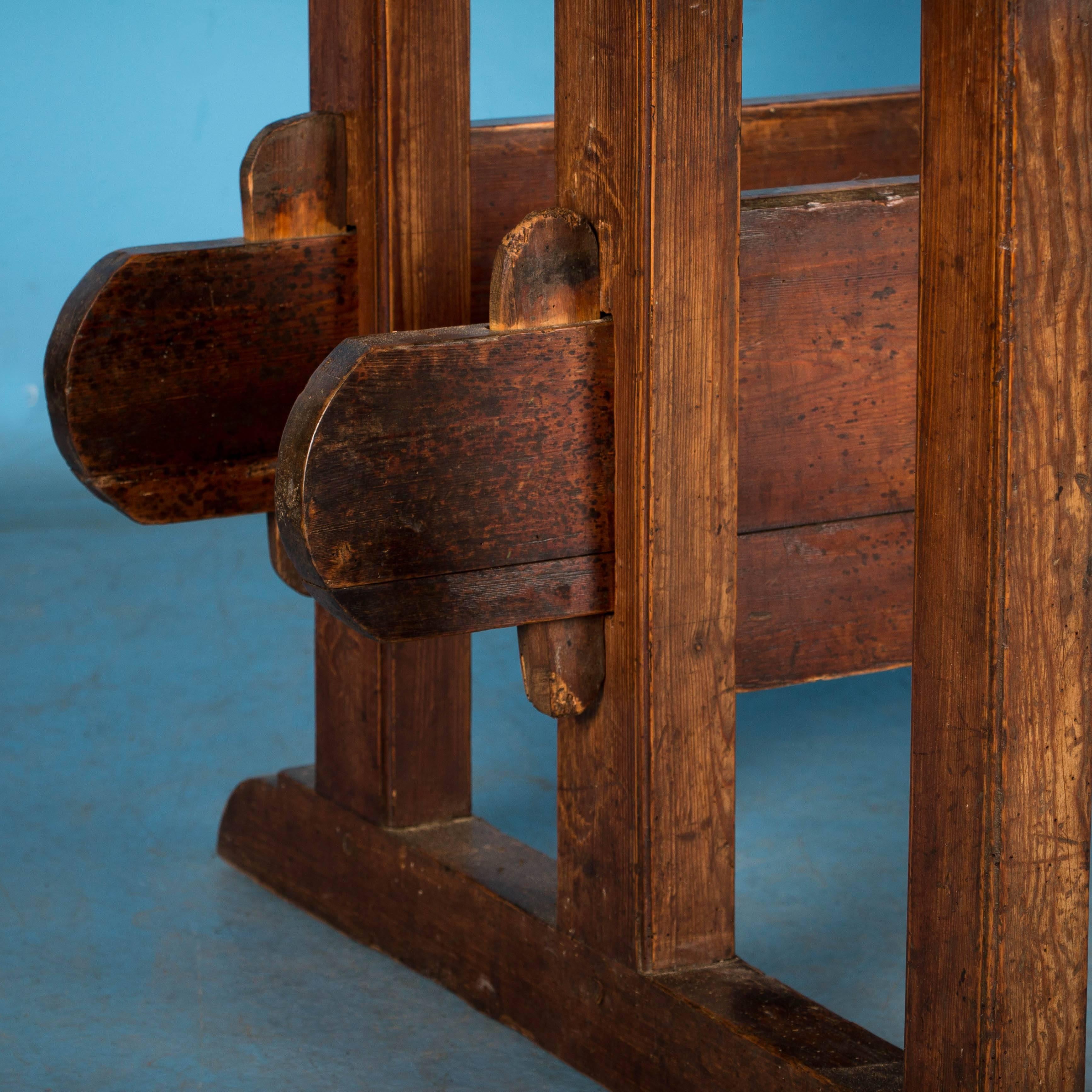 Antique Danish Carpenter's Workbench or Console Table 2