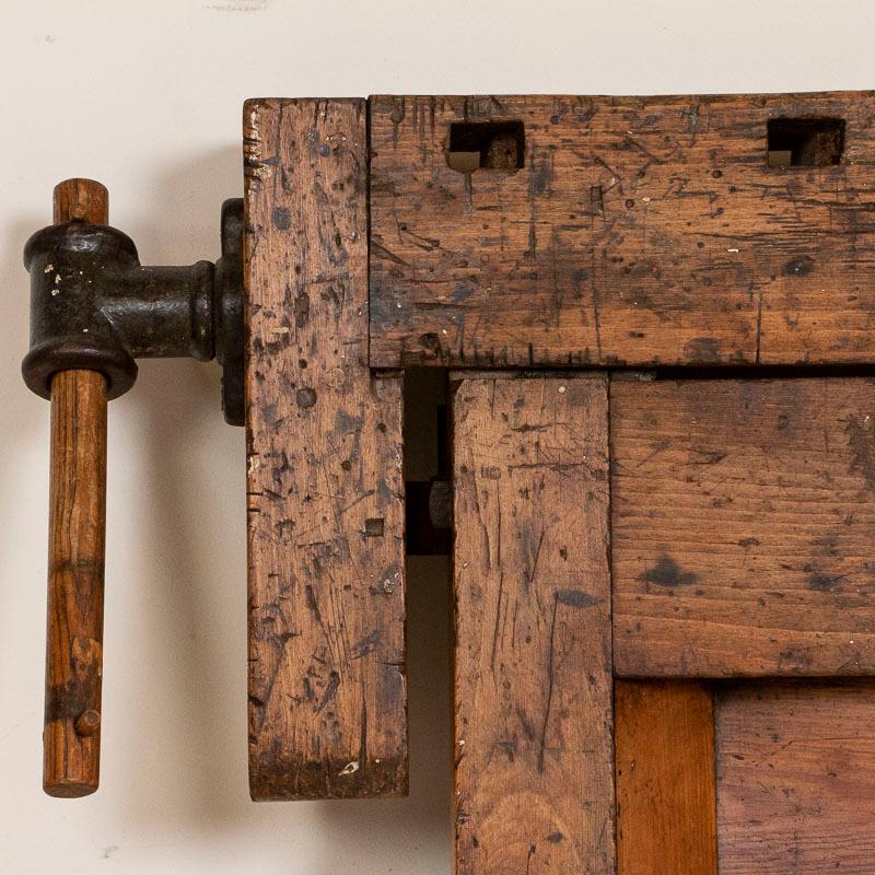 Antique Danish Carpenters Workbench Work Table 3