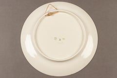 Antique Danish Christmas Porcelain Decorative Plate by Aluminia, 1906