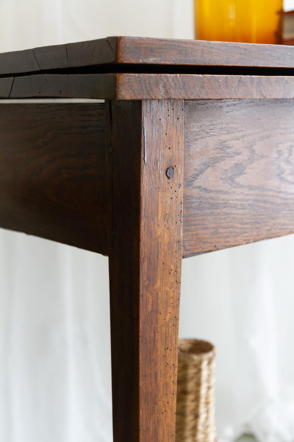 Antique Danish Console Table in Oak, Early 1800s. For Sale 6
