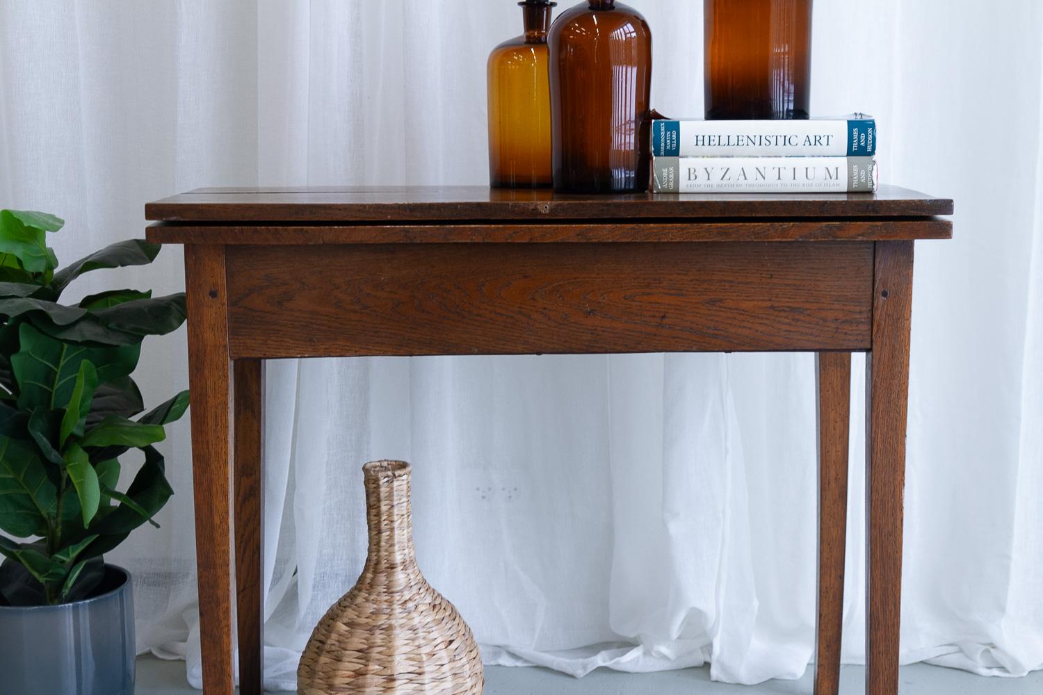 Antique Danish Console Table in Oak, Early 1800s. For Sale 11