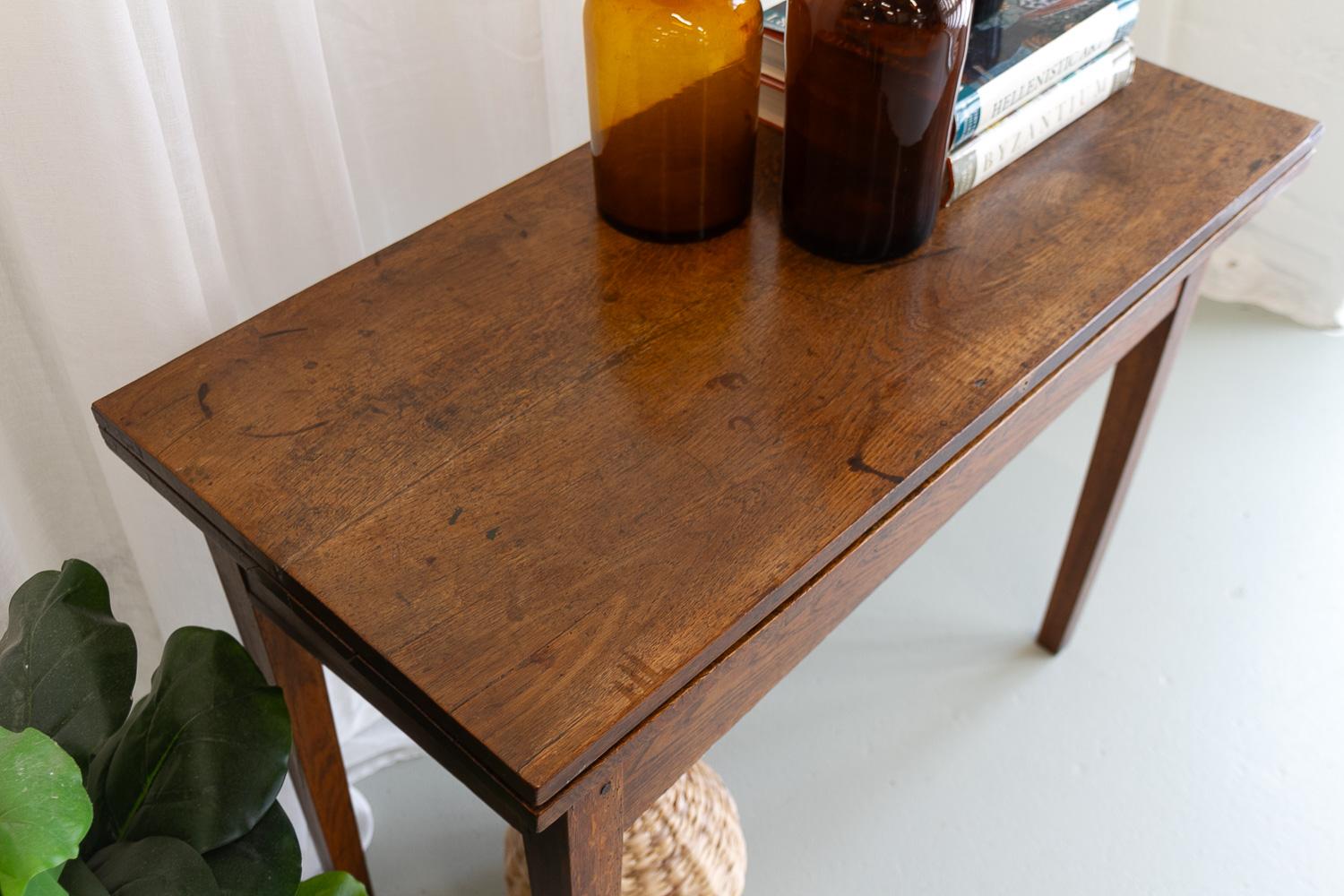 Antique Danish Console Table in Oak, Early 1800s. For Sale 12