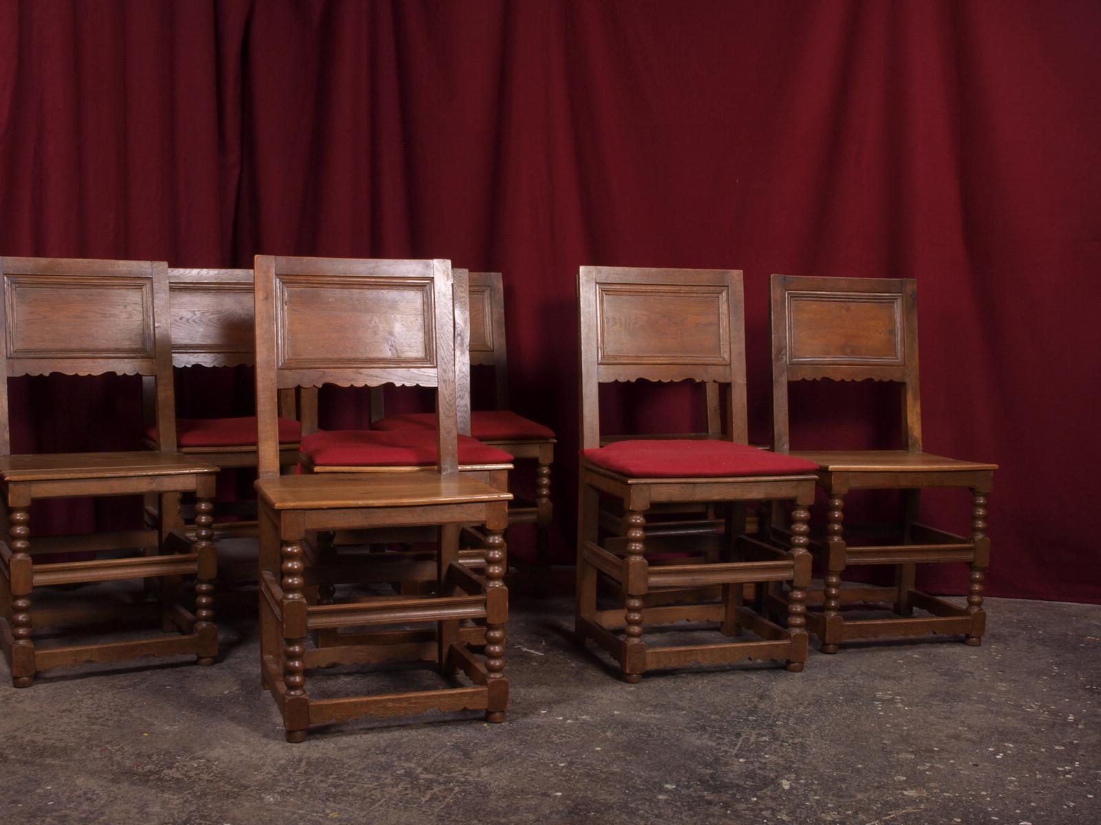 Hand-Crafted Antique Danish Dowel Wood Chairs, 1800s