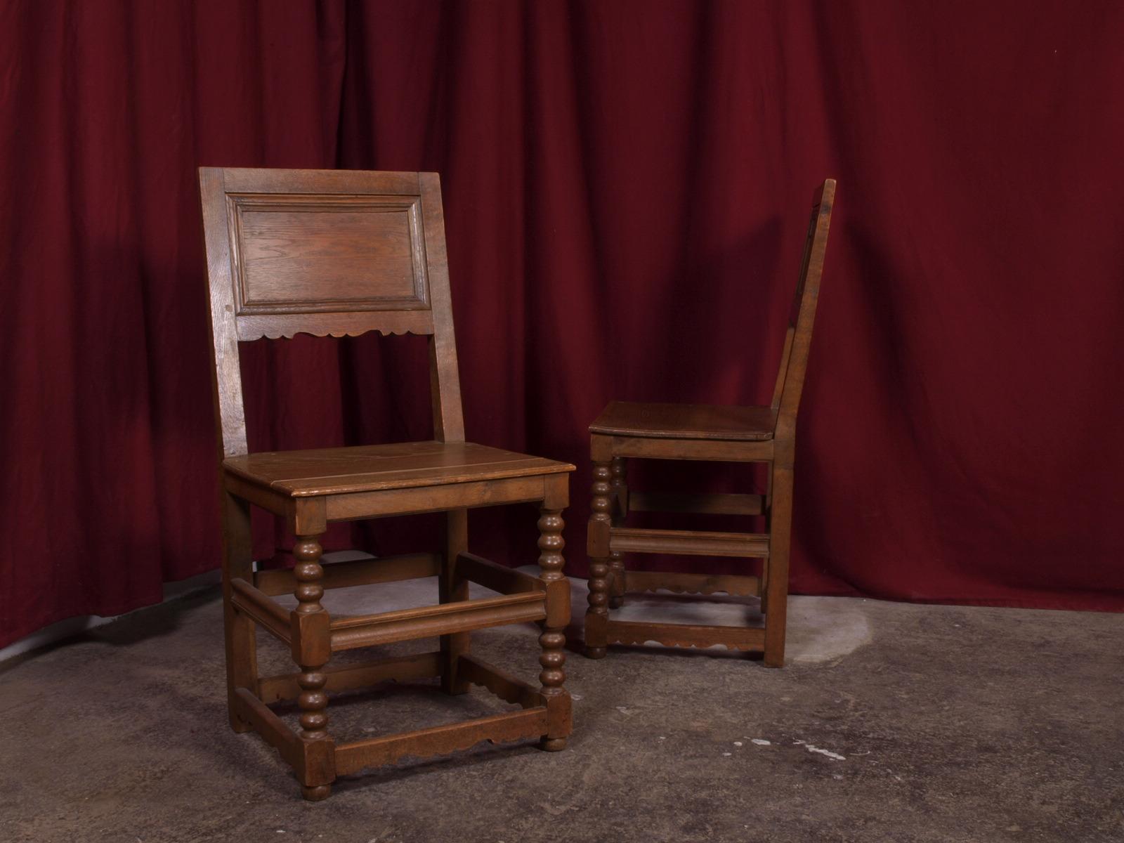 Antique Danish Dowel Wood Chairs, 1800s 6