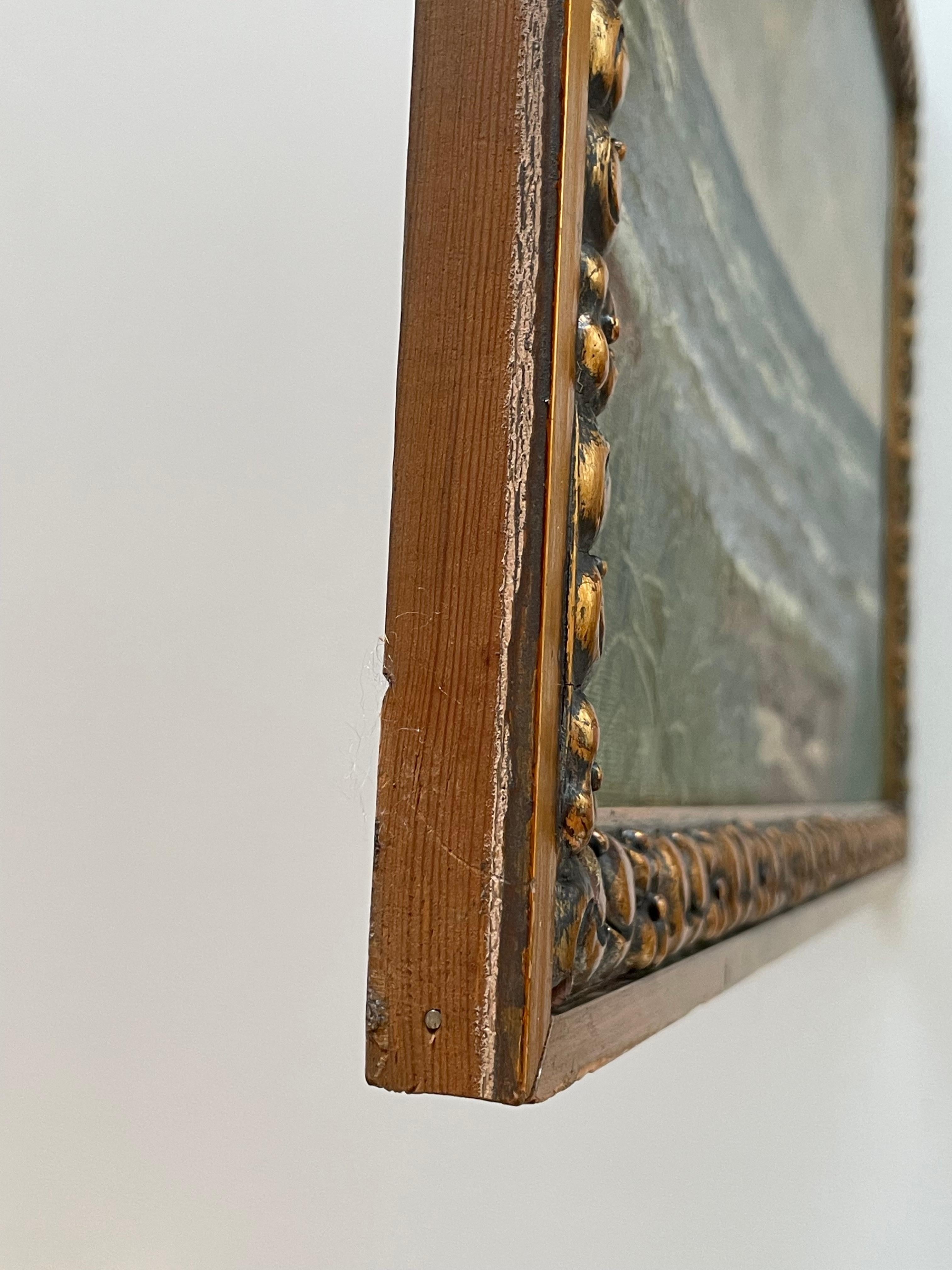 Ancienne peinture à l'huile maritime danoise du début du 20e siècle par Holger Topp Pedersen en vente 3