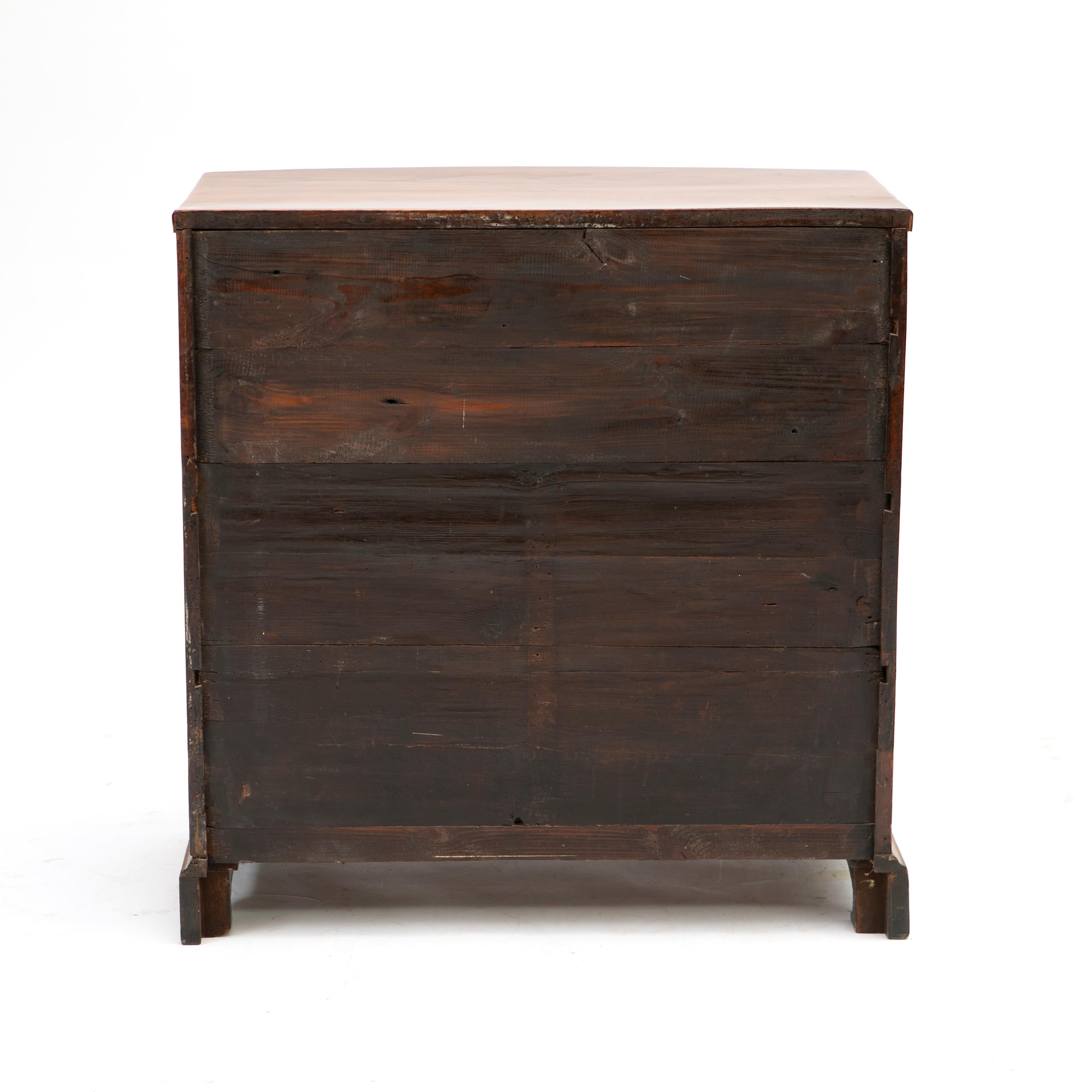 Danish Empire Elm Chest of Drawers For Sale 6