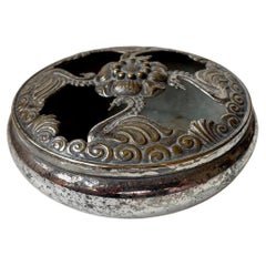 Antique Danish Incense - Potpourri Jar with Swans, 1920s