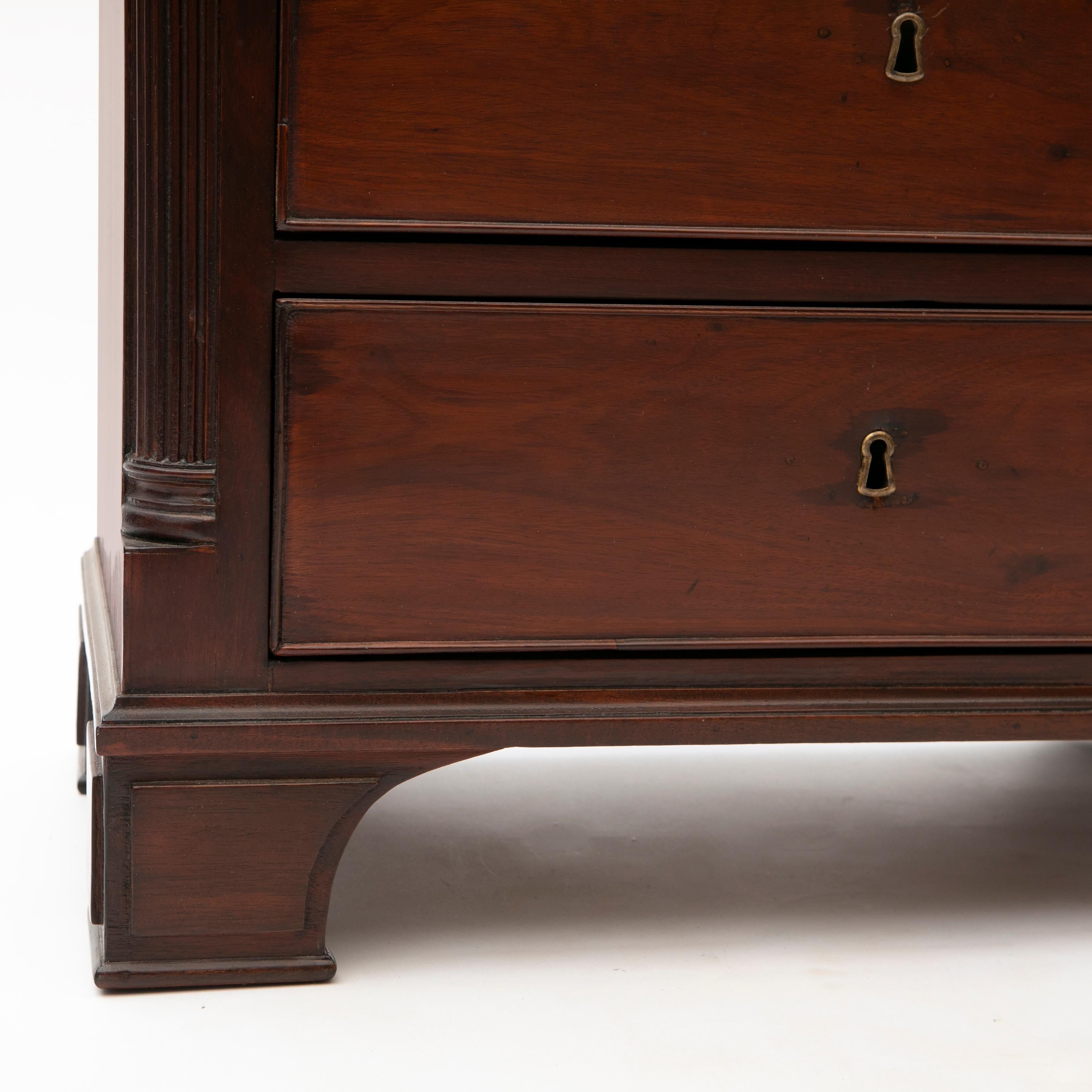 Antique Danish Louis XVI Mahogany Chest of Drawers For Sale 4