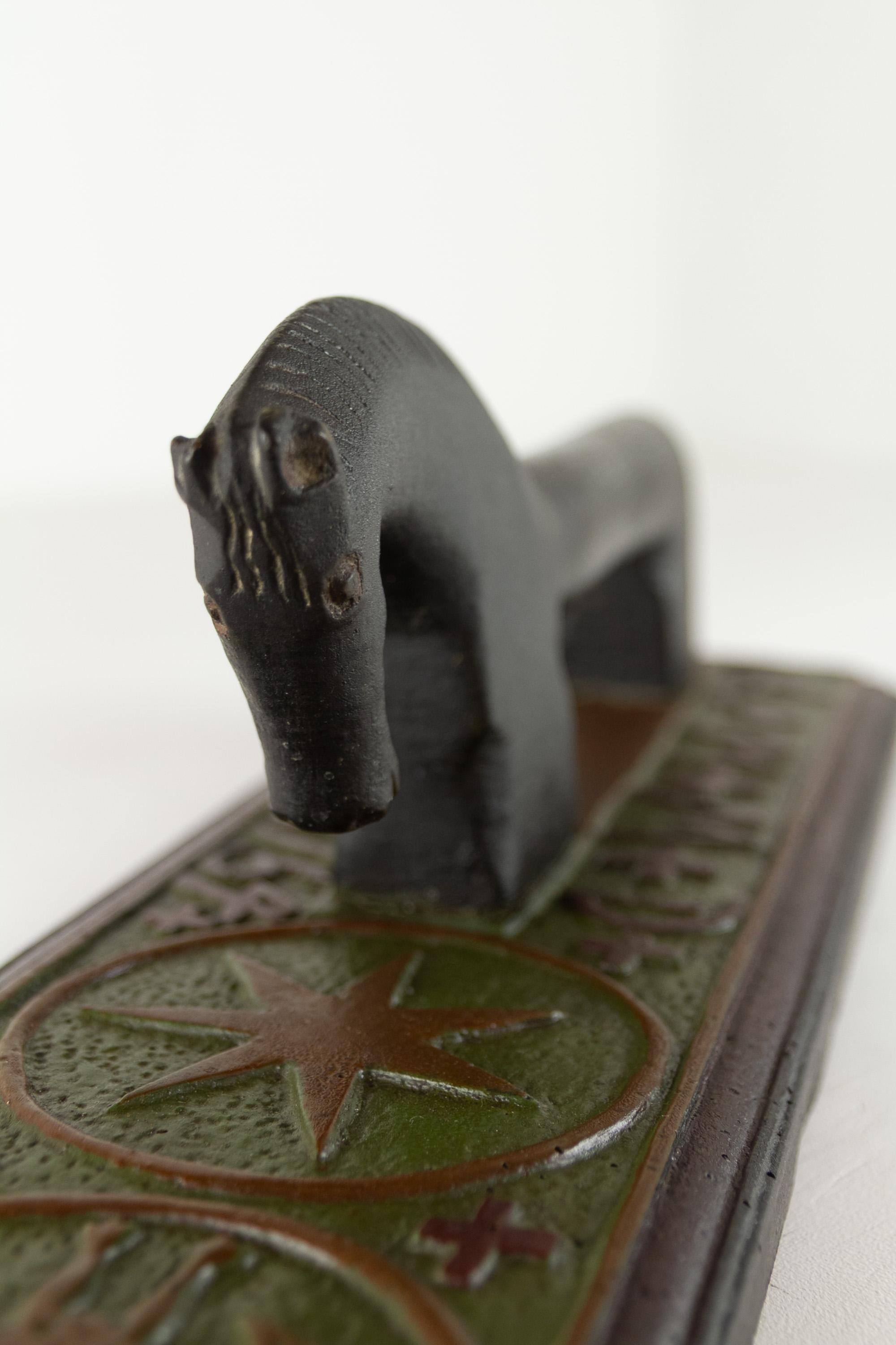 Ancien jeton d'amour danois à cheval de 1754. en vente 6