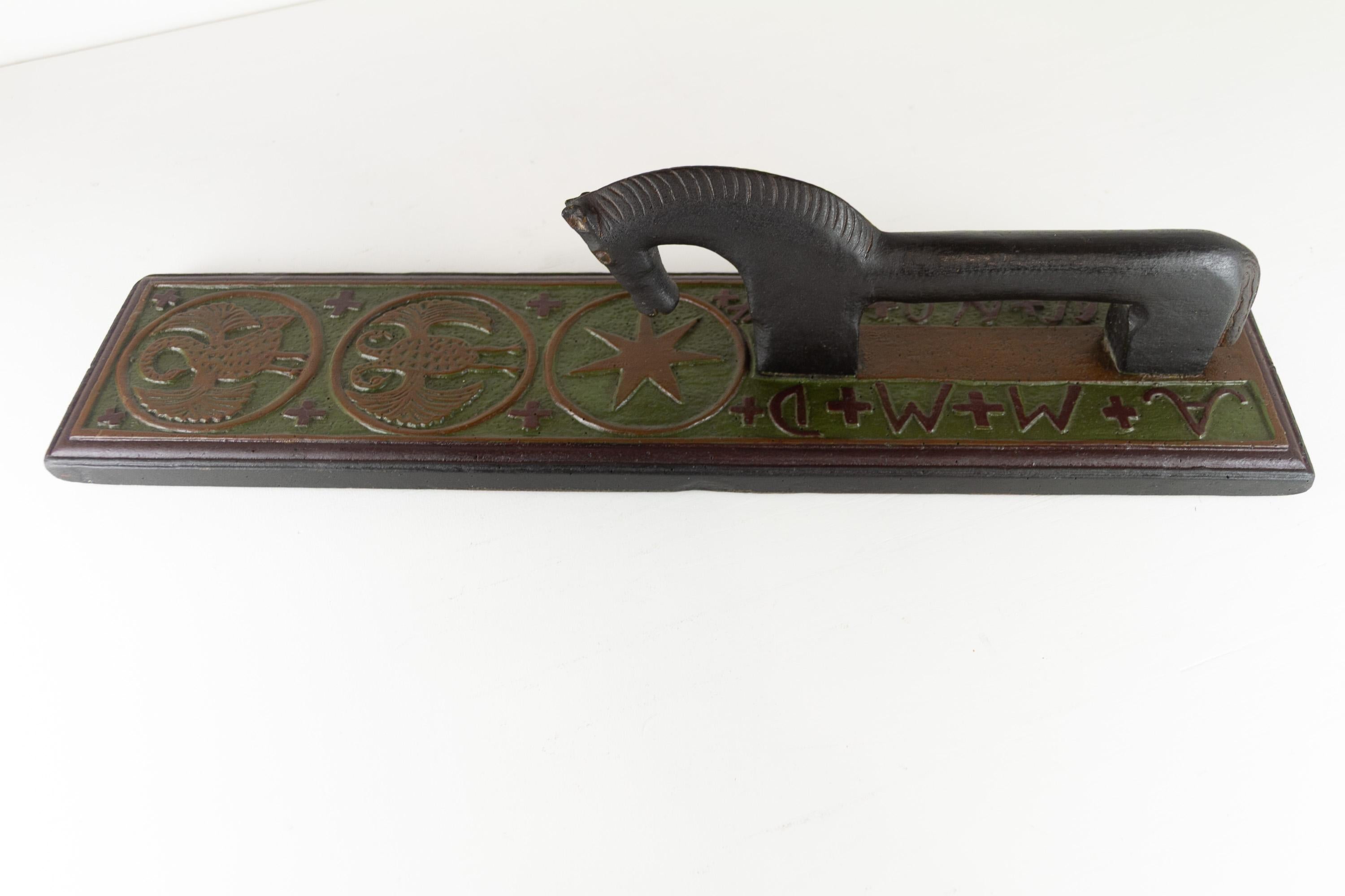 Danois Ancien jeton d'amour danois à cheval de 1754. en vente