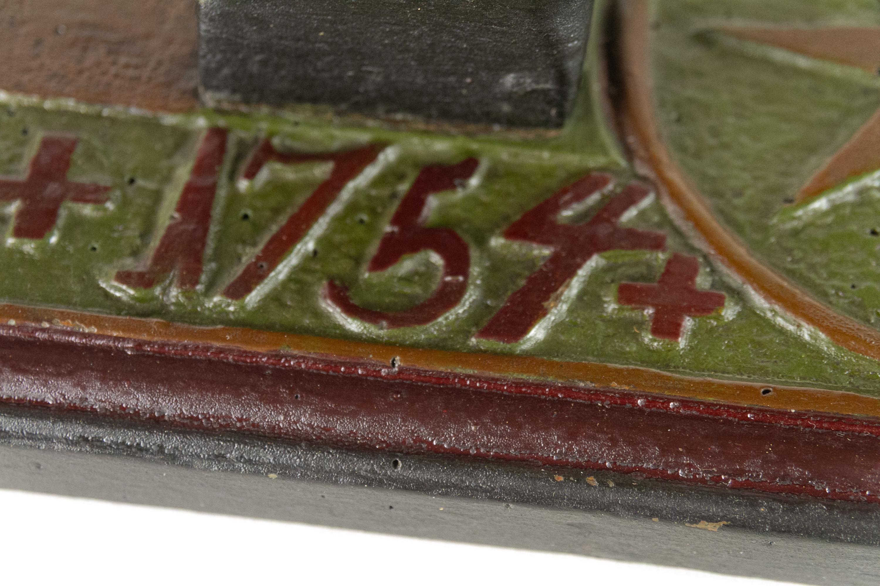 Ancien jeton d'amour danois à cheval de 1754. État moyen - En vente à Asaa, DK