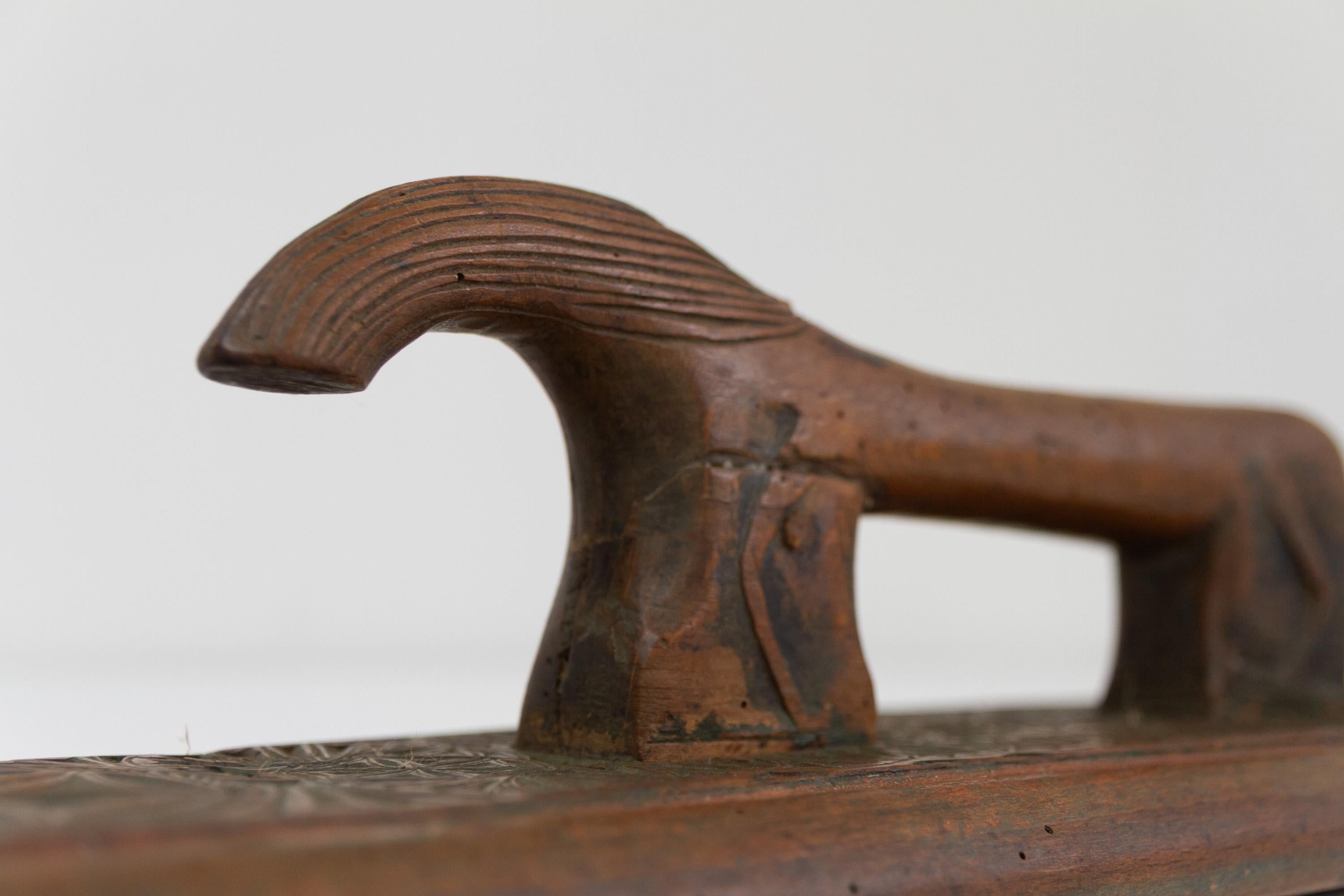 Ancien jeton d'amour danois avec cheval stylisé datant de 1744. en vente 4