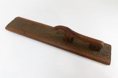 Antique Danish Mangle Board Love Token with Stylized Horse from 1744.