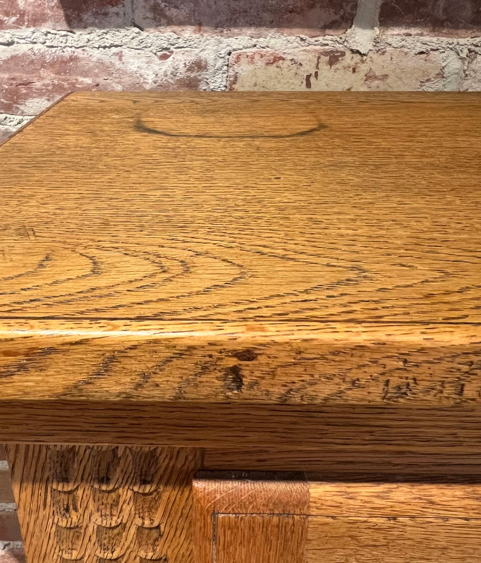 Antico mobile danese in Oak con cassetto nascosto, circa 1930 in vendita 4