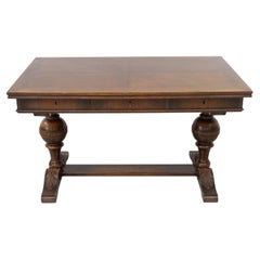 Antique Danish Oak Writing Desk, 1900s.