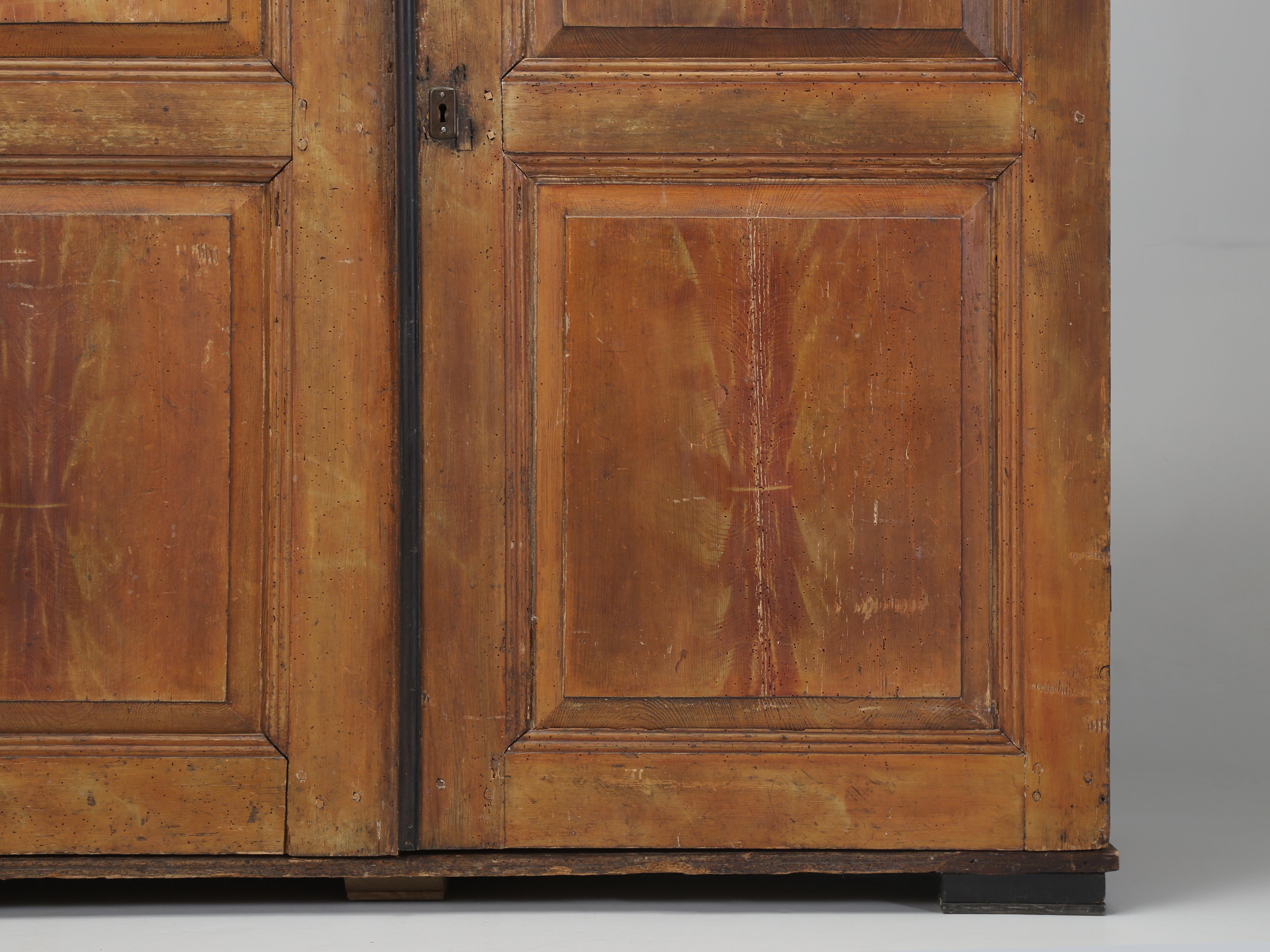 Antique Danish Original Paint Cupboard, Fitted interior From Private Collection For Sale 3