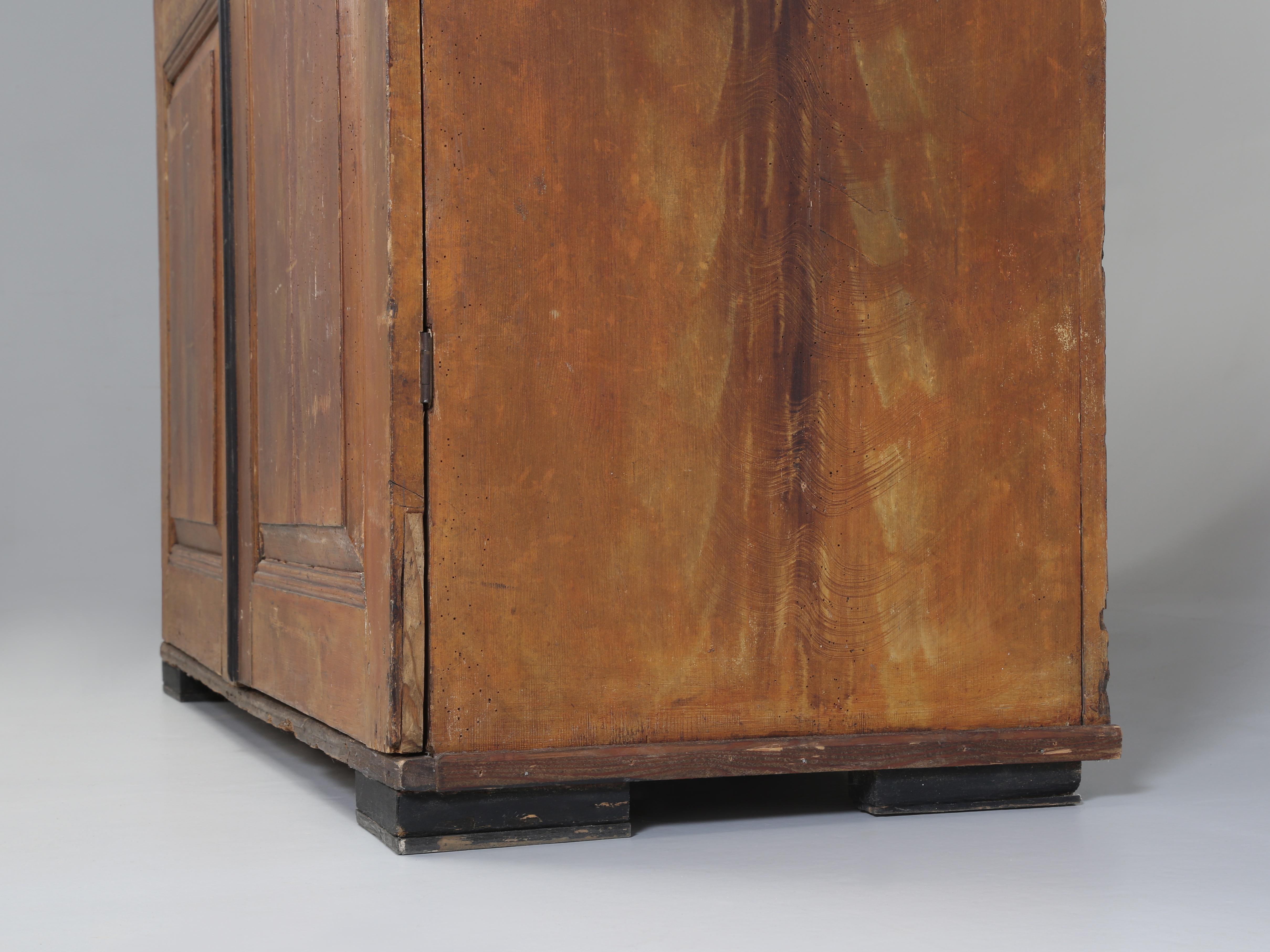 Antique Danish Original Paint Cupboard, Fitted interior From Private Collection For Sale 5