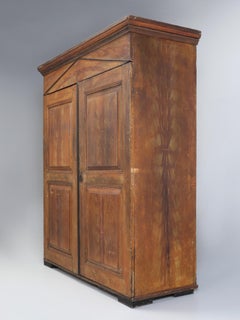 Antique Danish Original Paint Cupboard, Fitted interior From Private Collection
