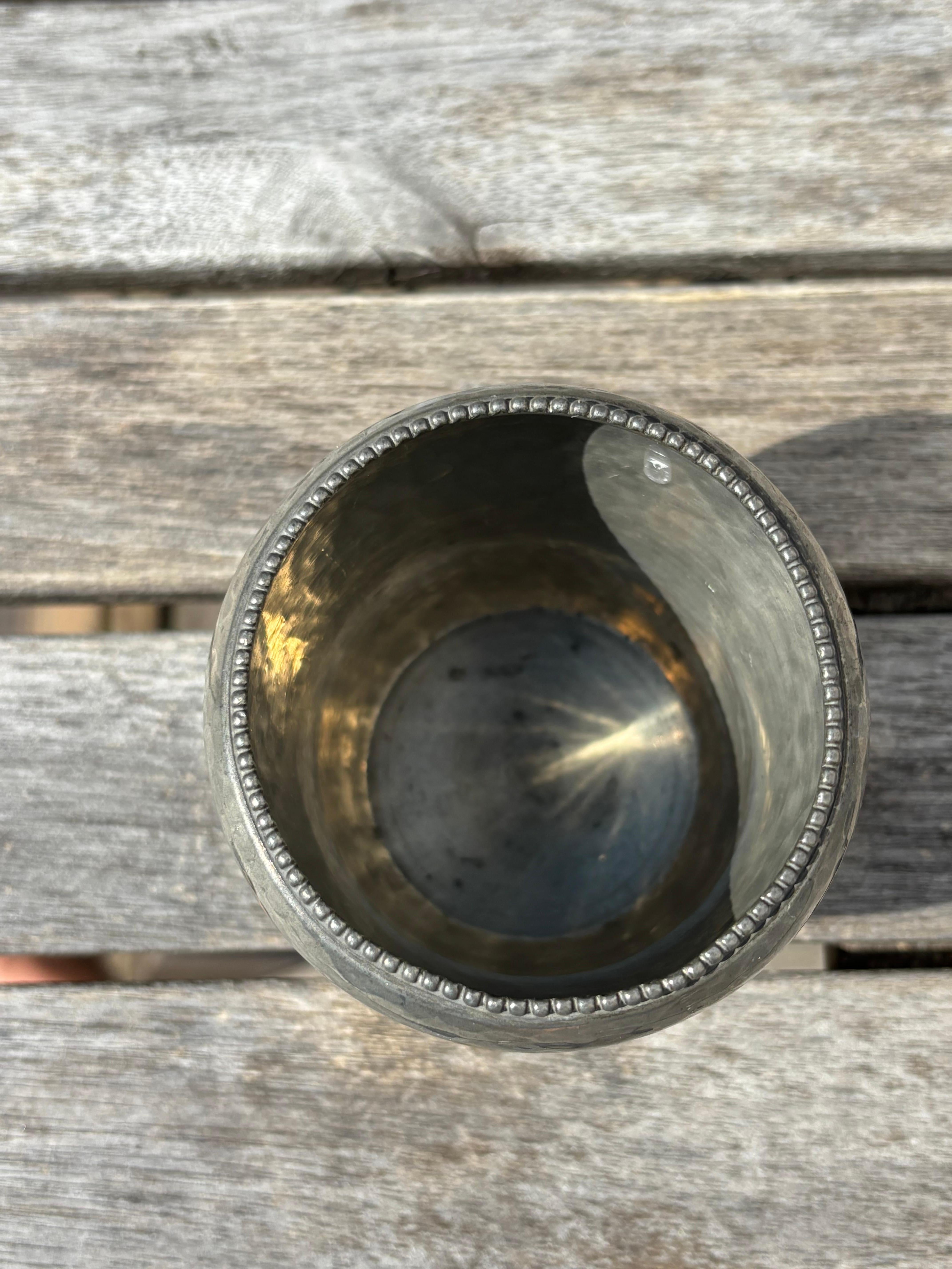 Antico vaso danese in peltro, anni '20 circa In condizioni buone in vendita a Copenhagen, DK