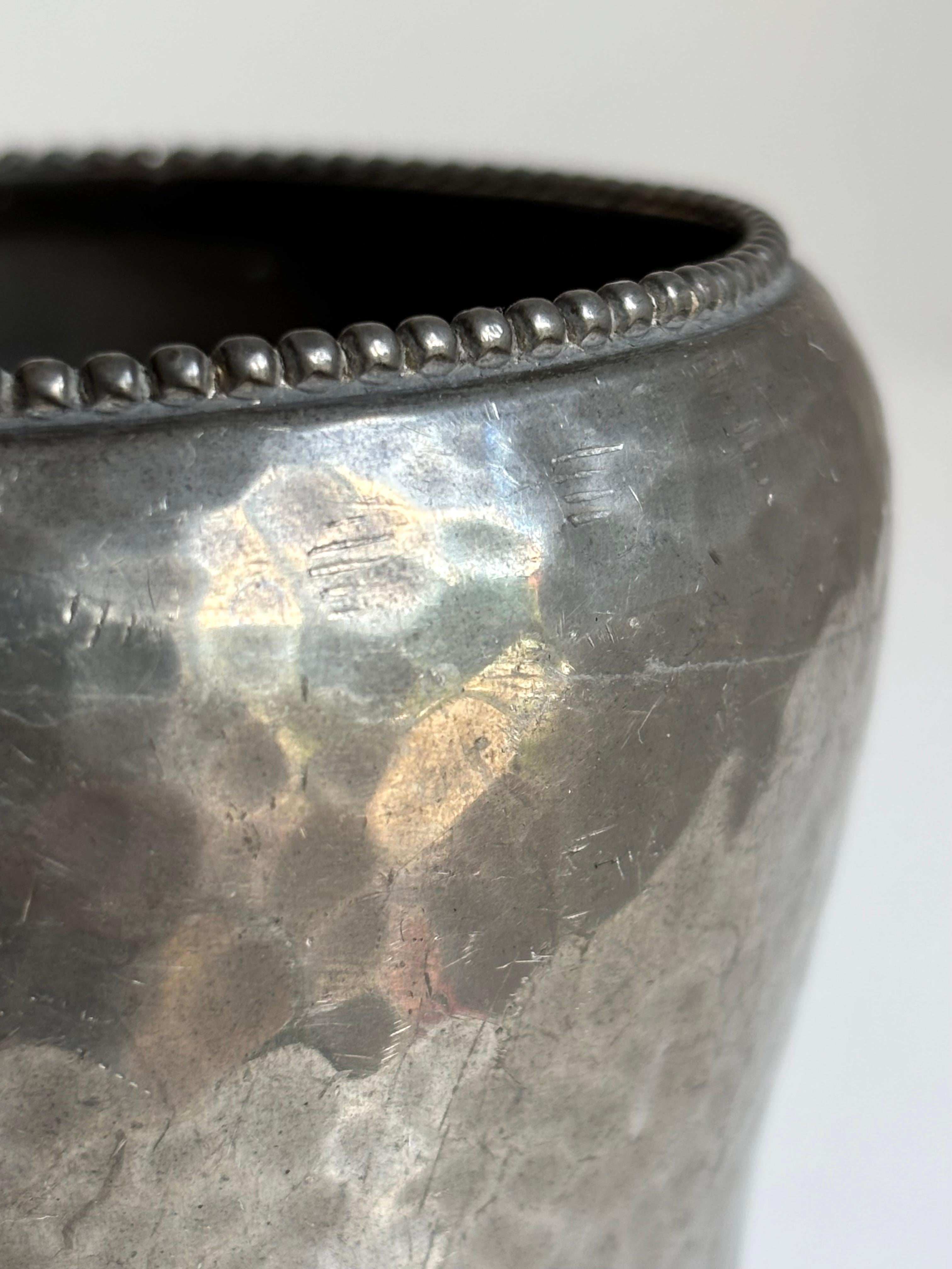 Antico vaso danese in peltro, anni '20 circa in vendita 1
